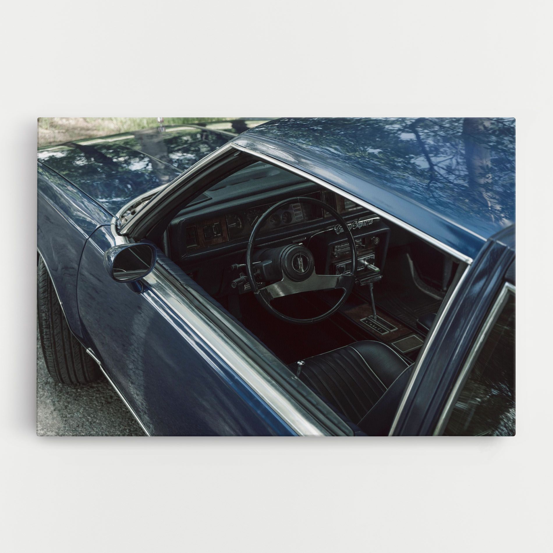 Old Blue Car mockup 0