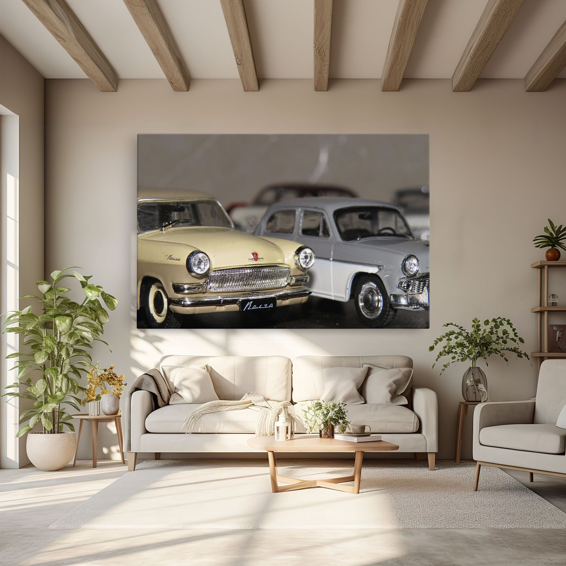 Cream Grey Car mockup 6