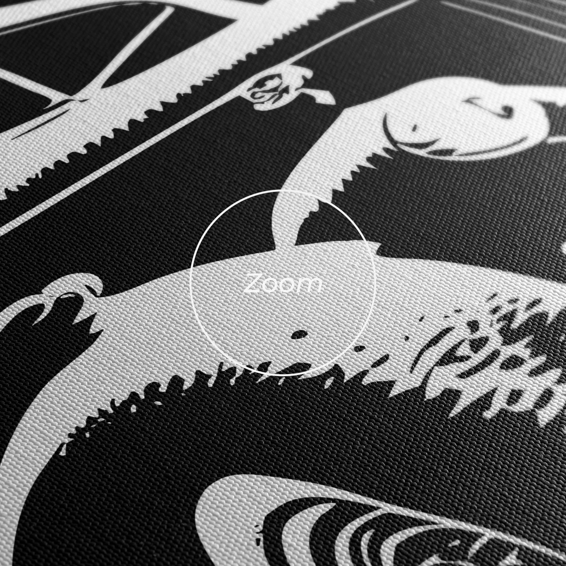 Картина на платно Old Car Shilouette mockup 3