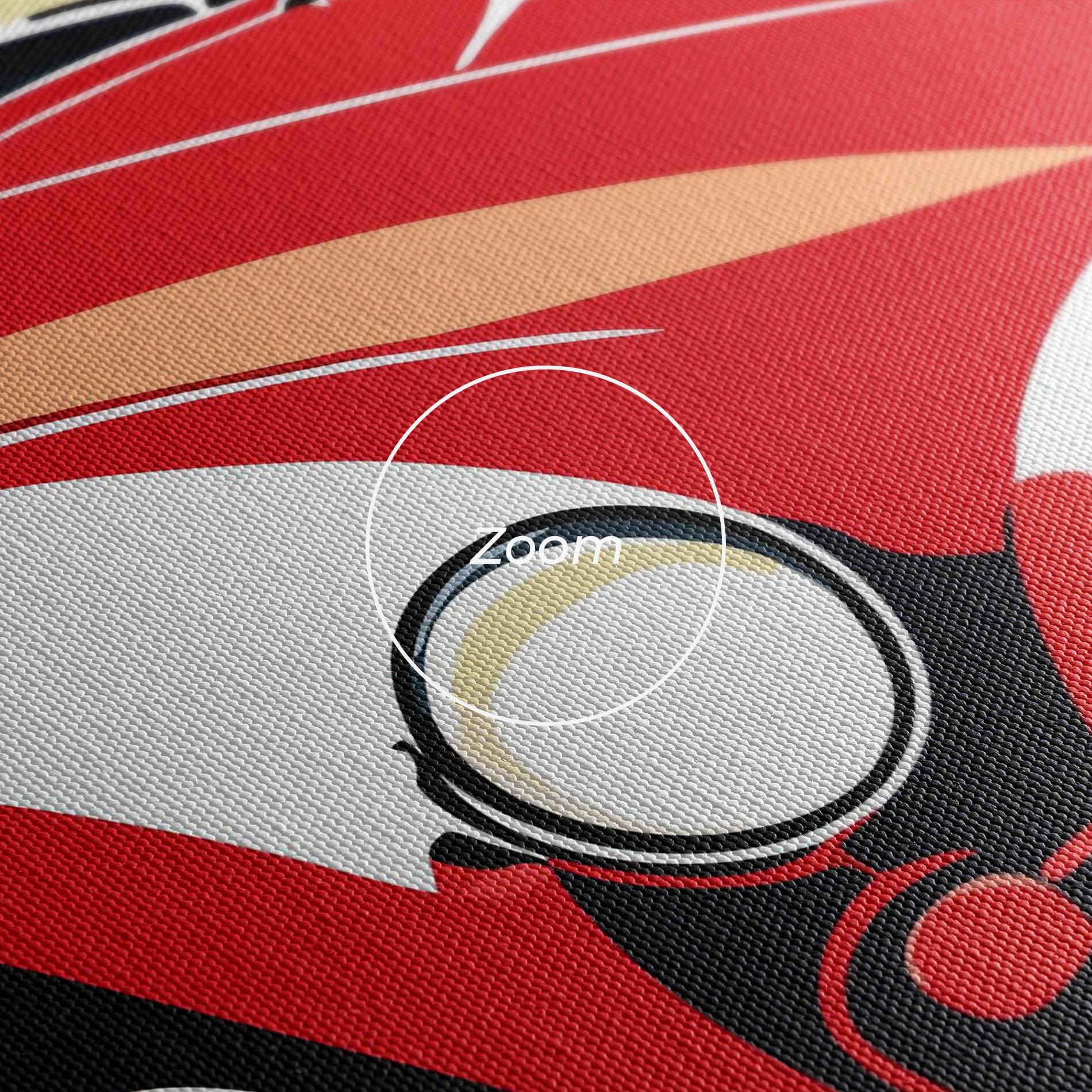 Картина на платно Red Vintage Car mockup 3