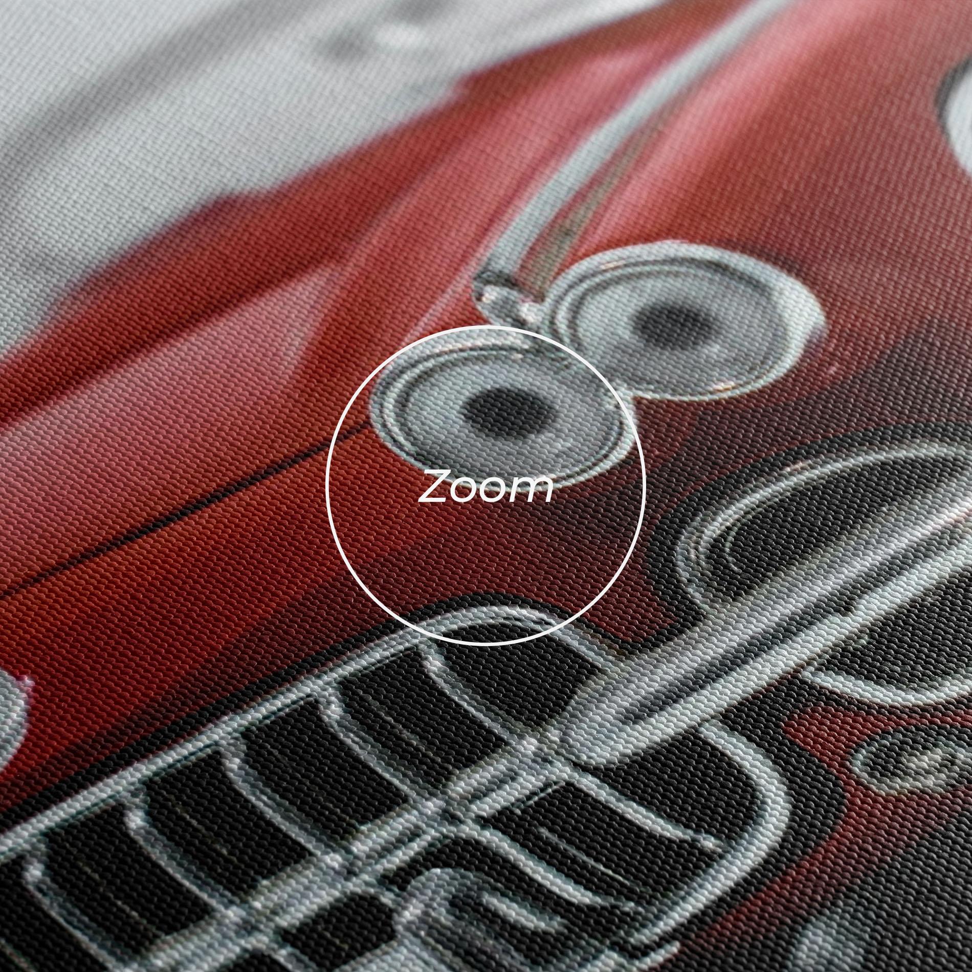 Картина на платно Vintage Red Car mockup 3