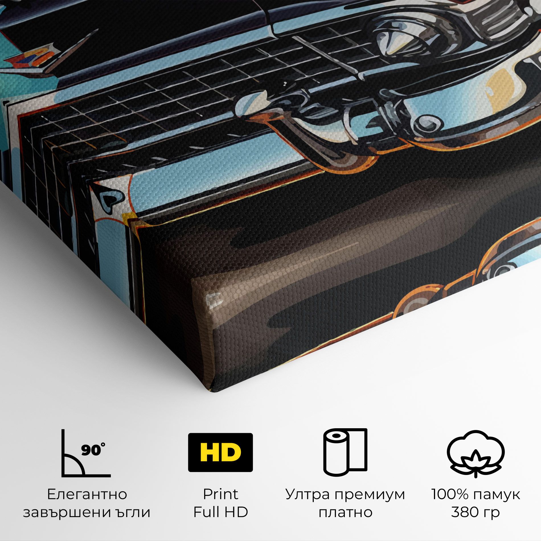 Cool Vintage Car mockup 4