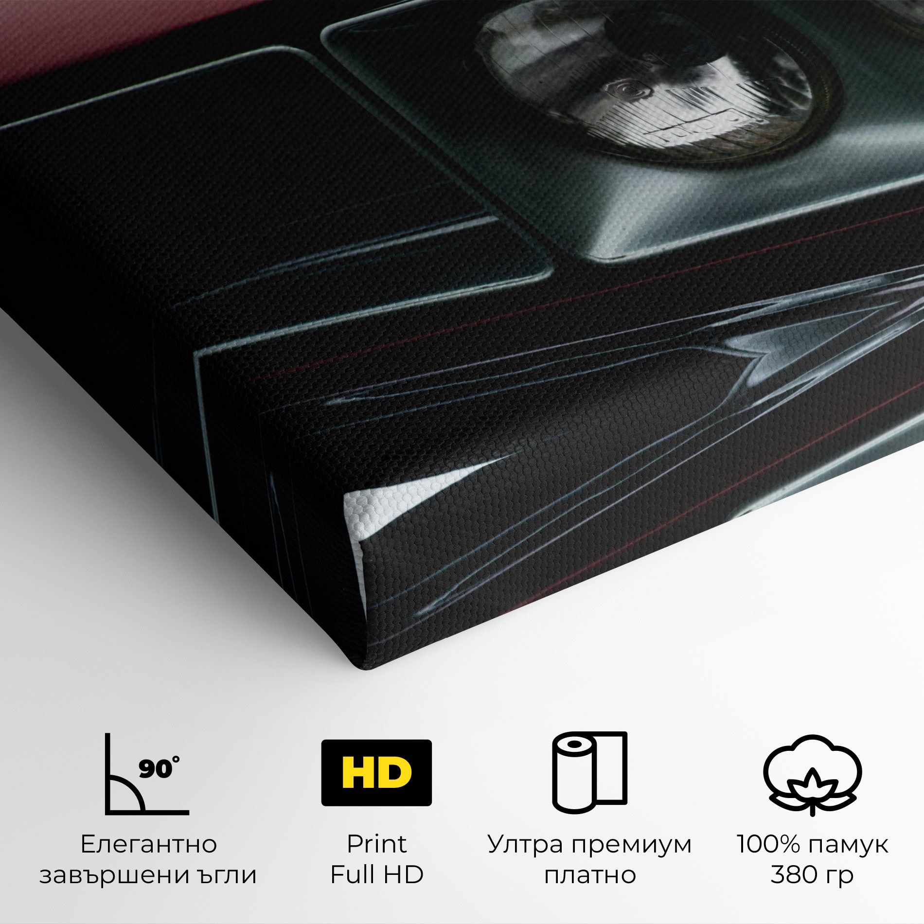 Dark Red Car mockup 4