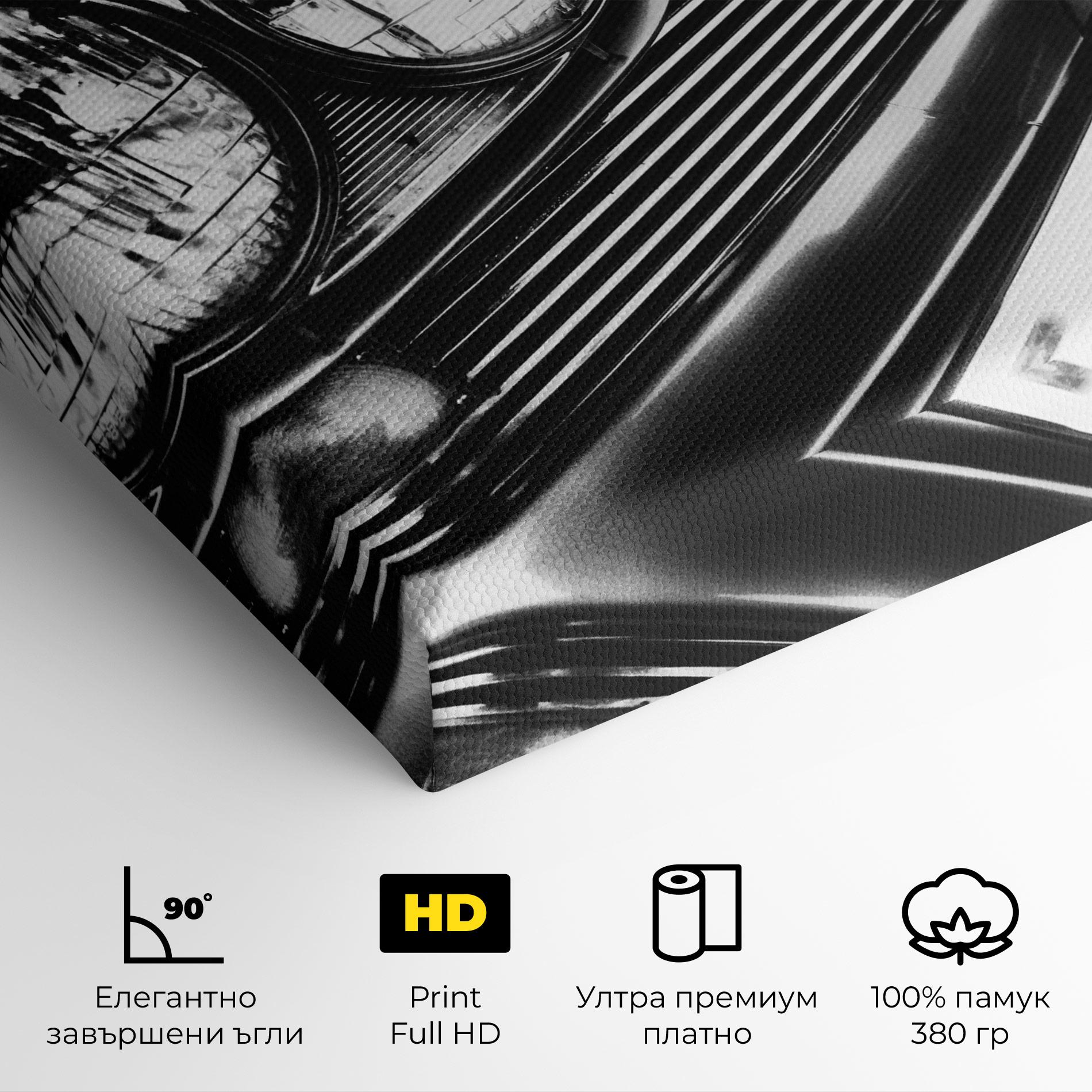 Картина на платно Old Closeup Car mockup 4