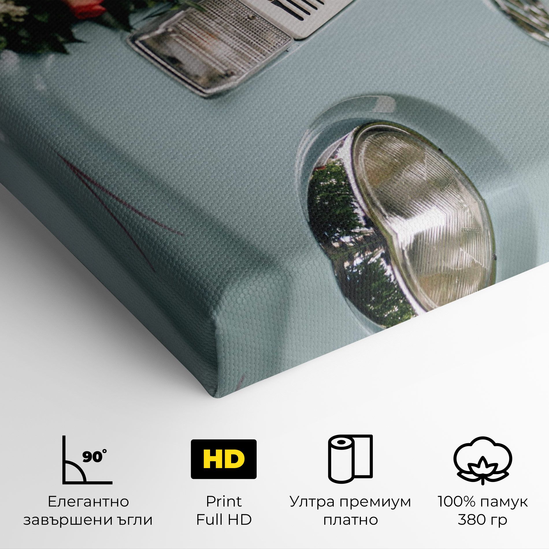 Vintage Rose Van mockup 4