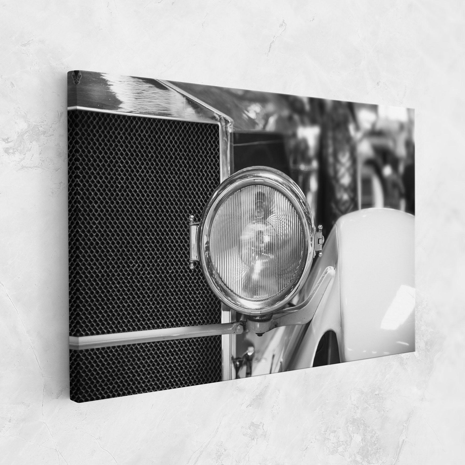 Картина на платно Closeup Grey Car mockup 1