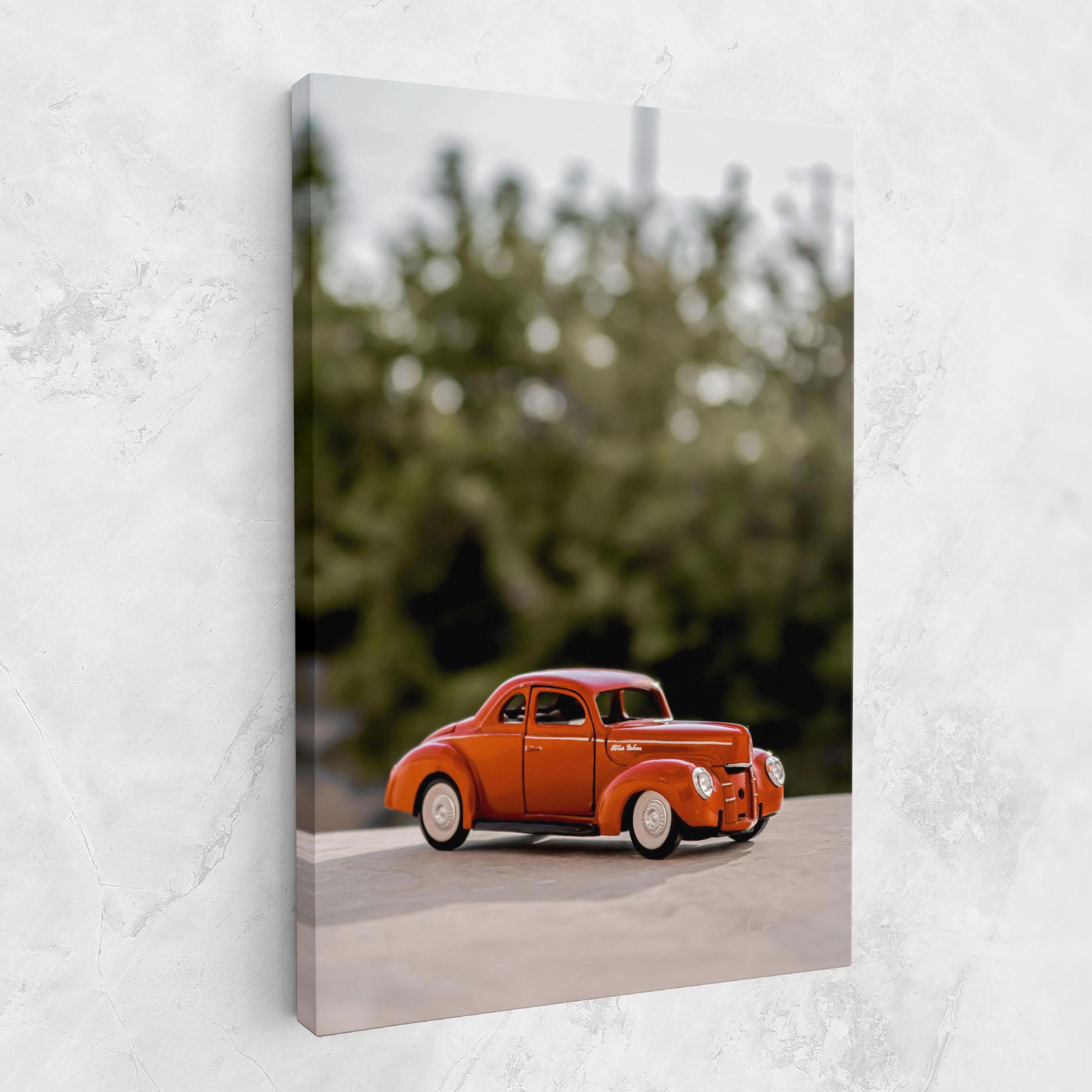 Картина на платно Vintage Orange Toy mockup 1