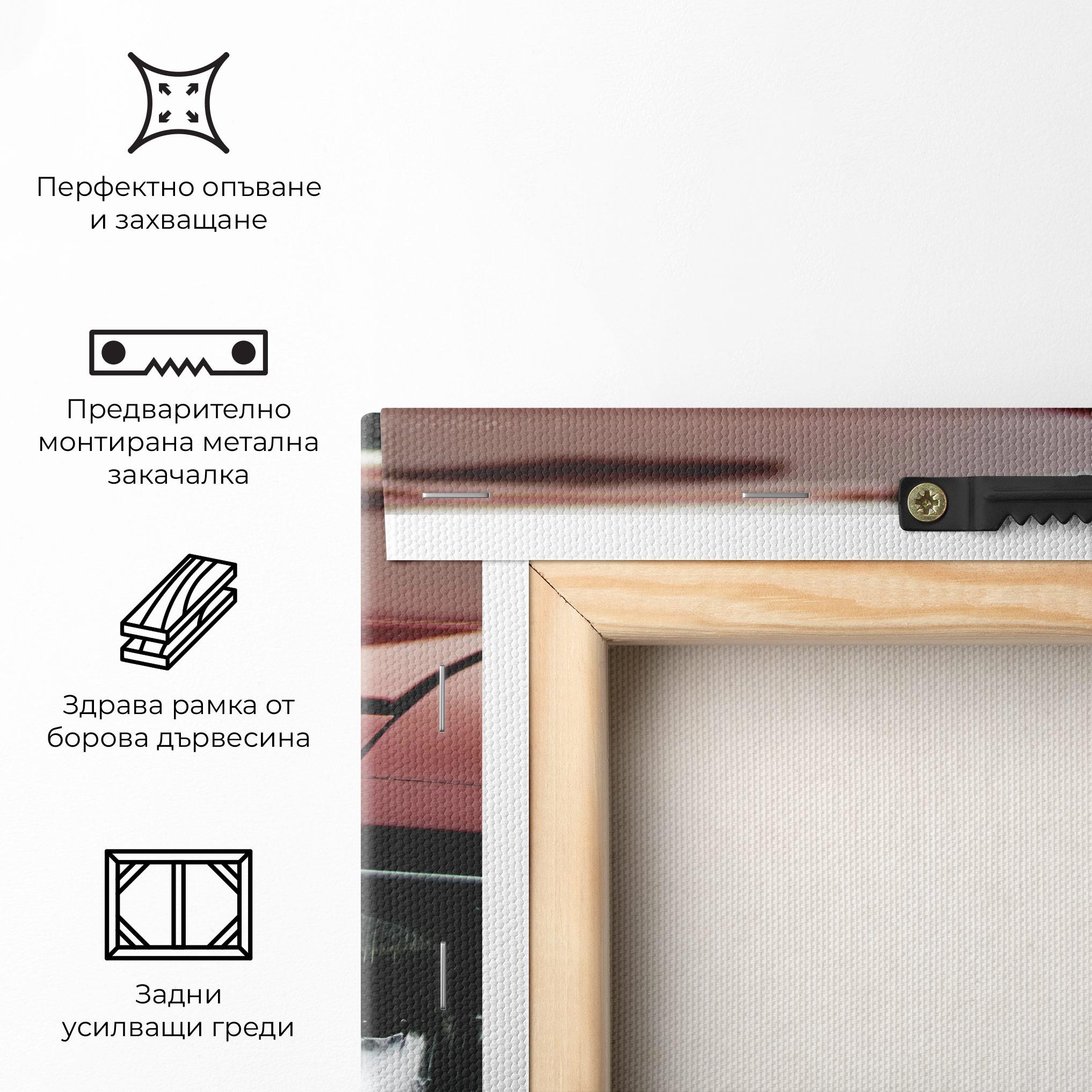 Картина на платно Dark Red Car mockup 5