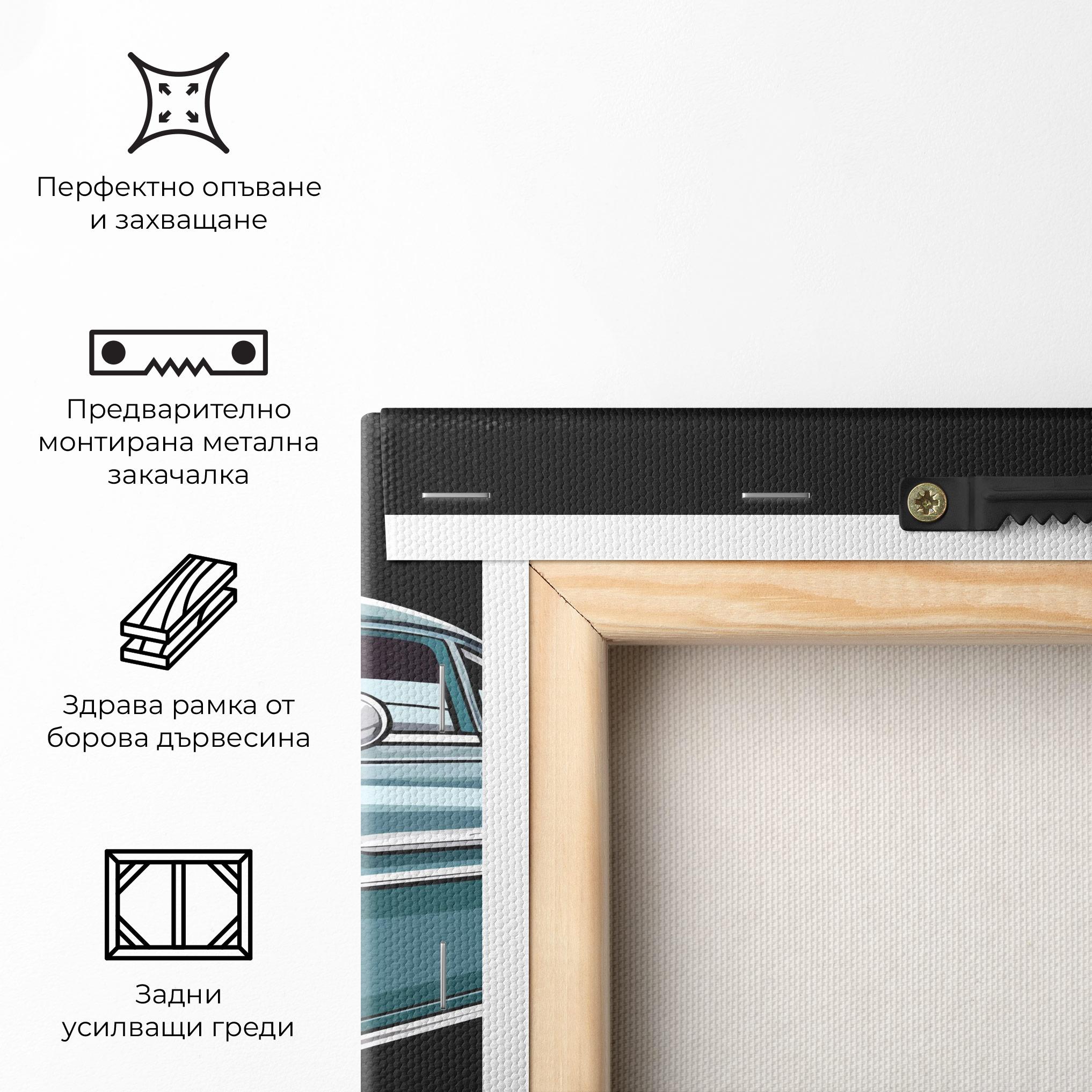 Картина на платно Ford Thunderbolt mockup 5