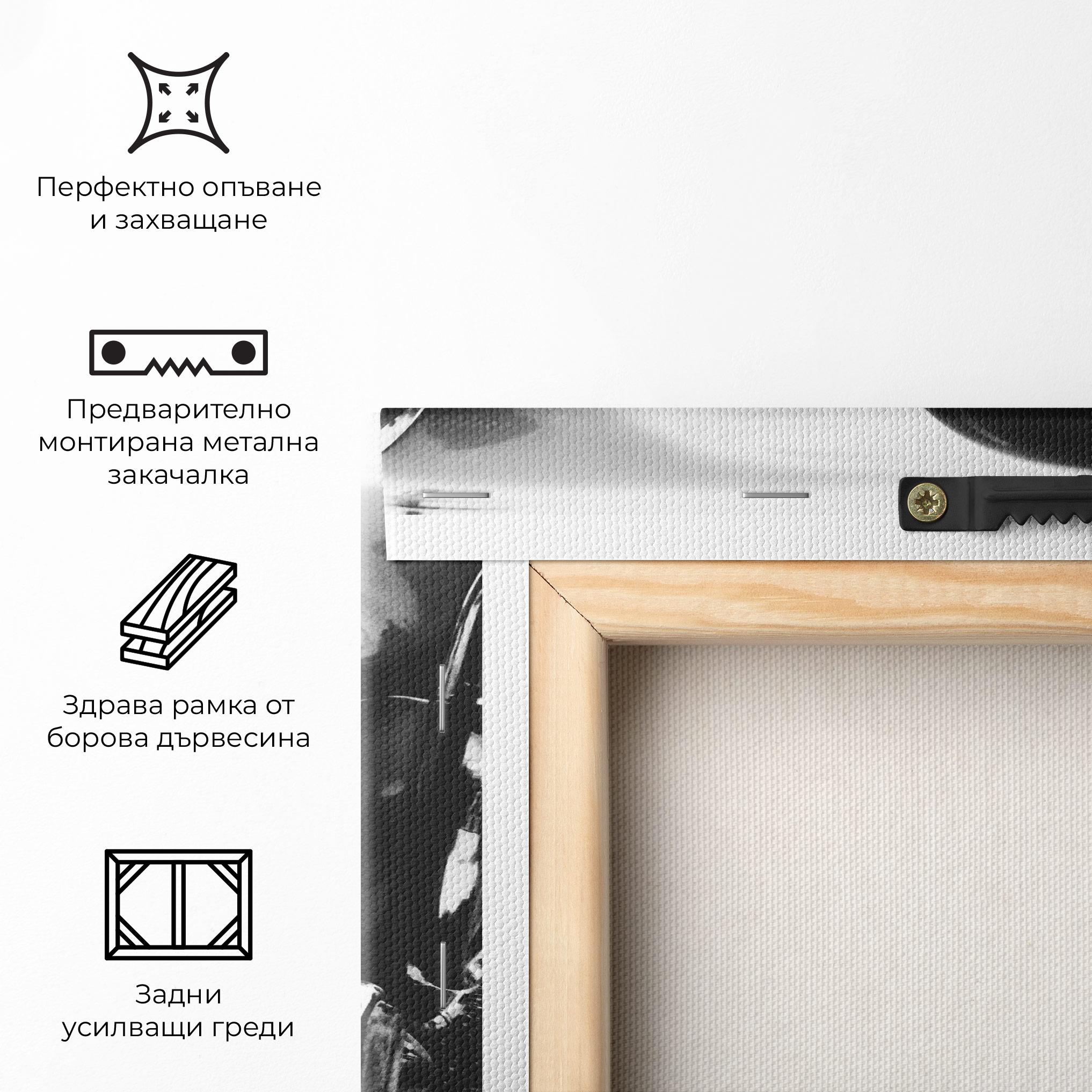 Картина на платно Old Closeup Car mockup 5