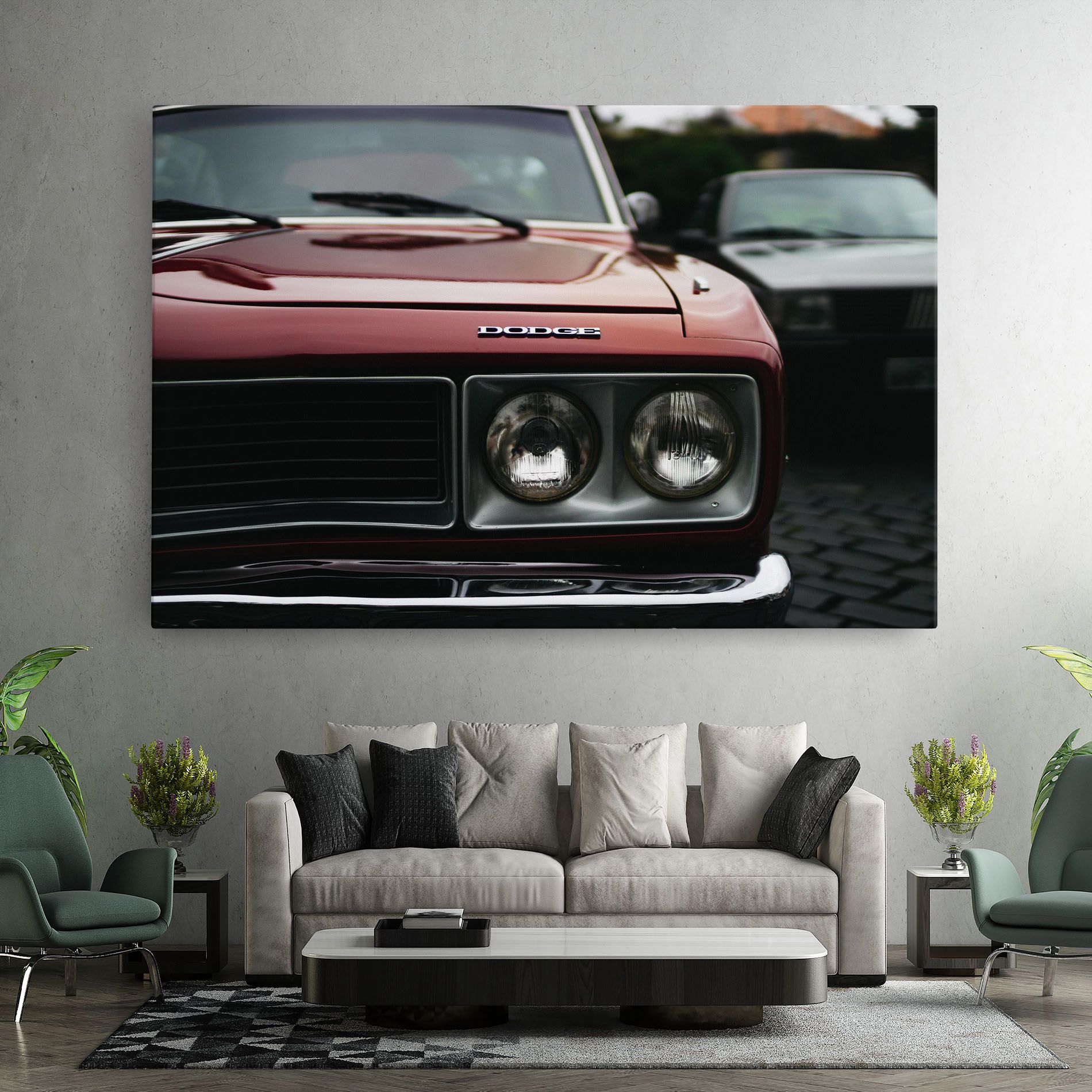 Dark Vintage Red mockup 7