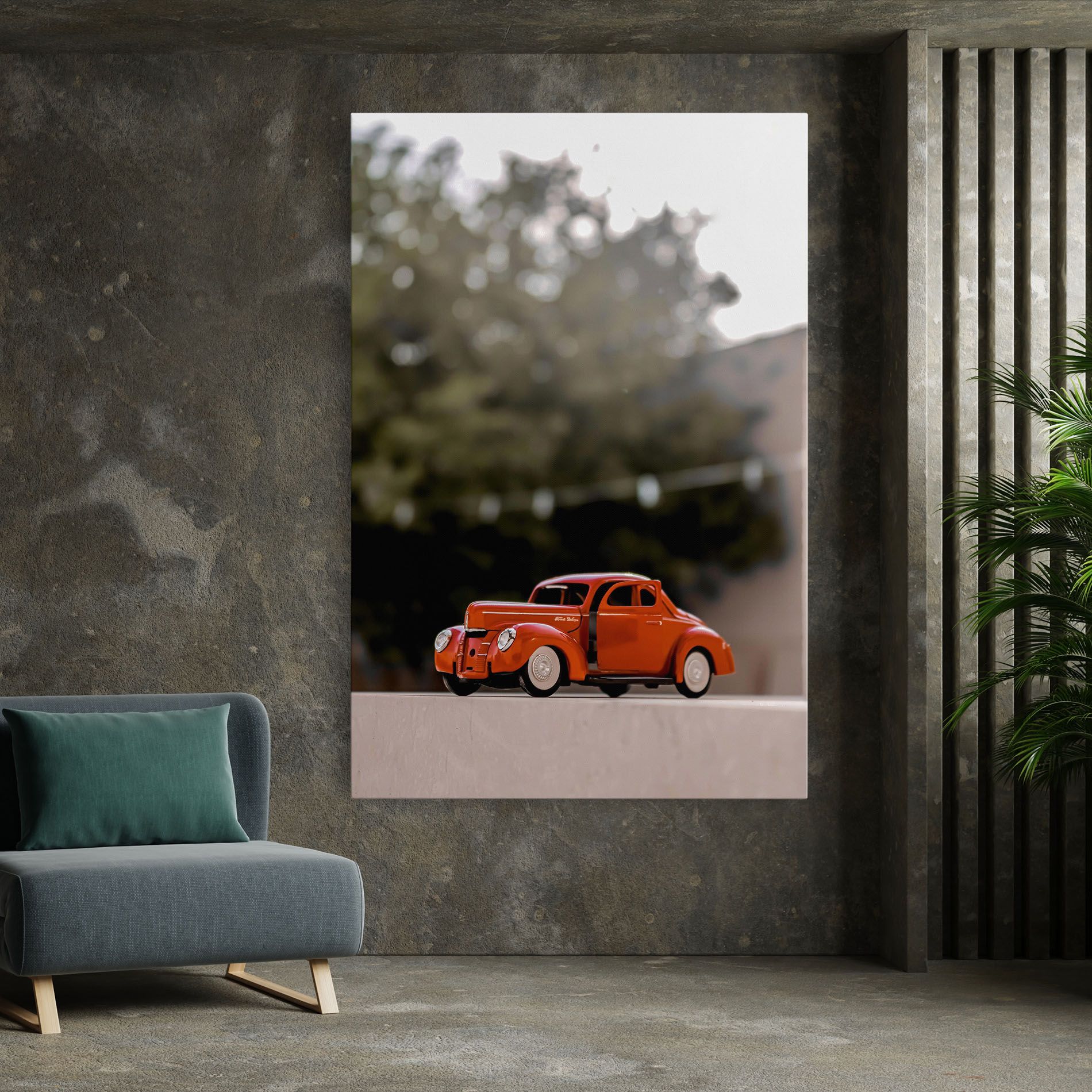 Orange Toy Car mockup 7