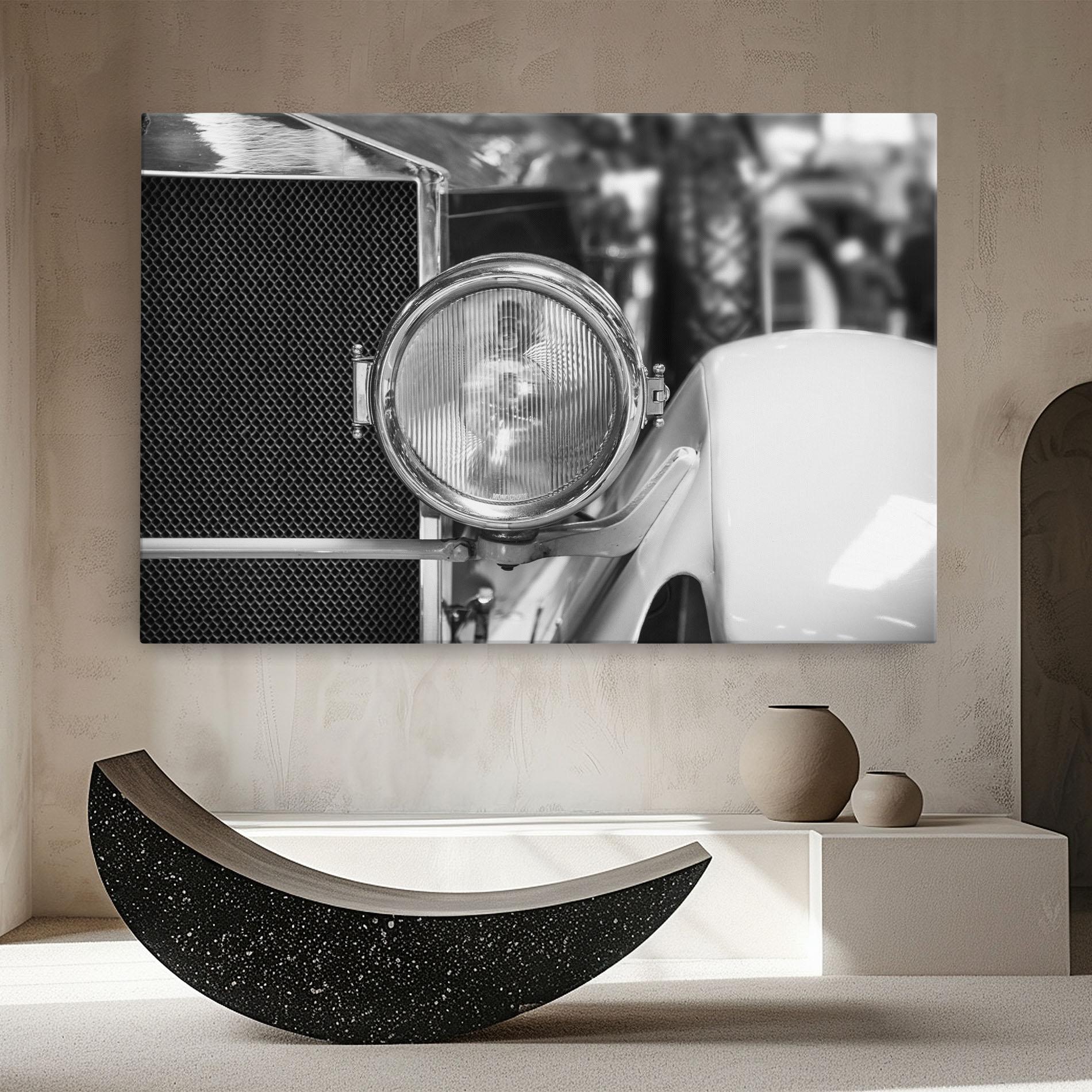 Картина на платно Closeup Grey Car mockup 8