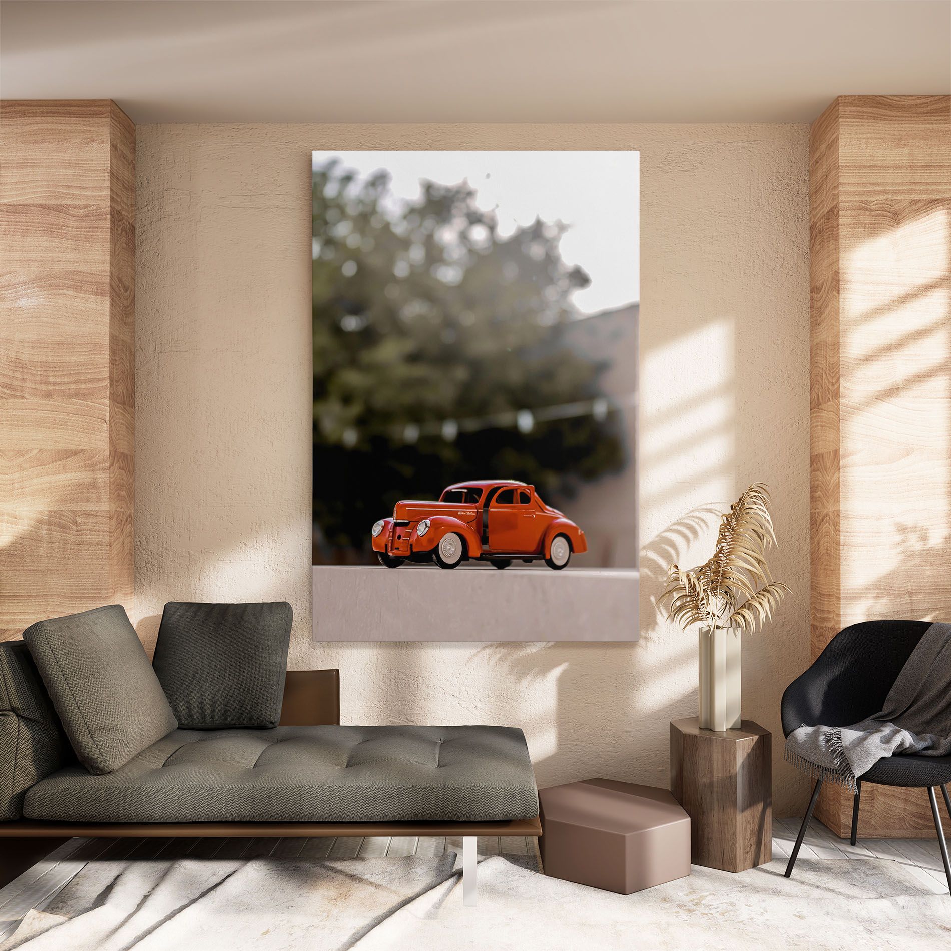 Orange Toy Car mockup 8