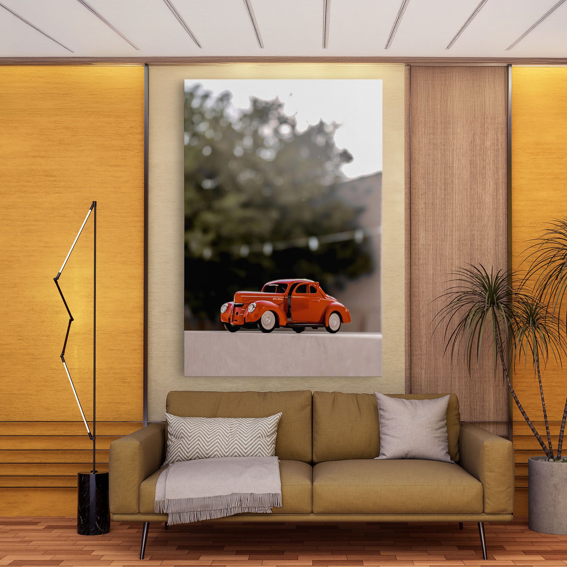 Orange Toy Car mockup 9