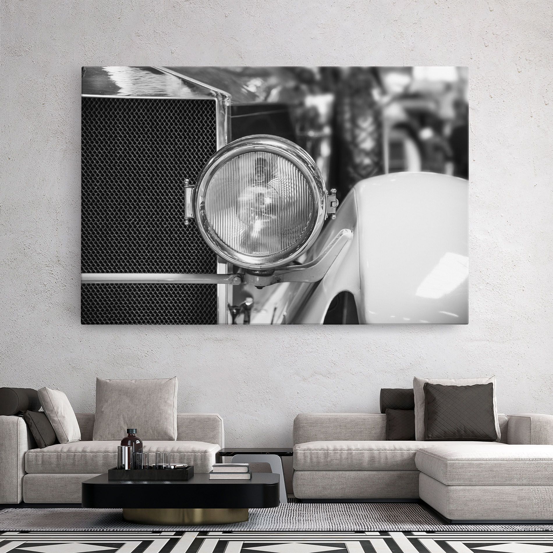 Closeup Grey Car mockup 2