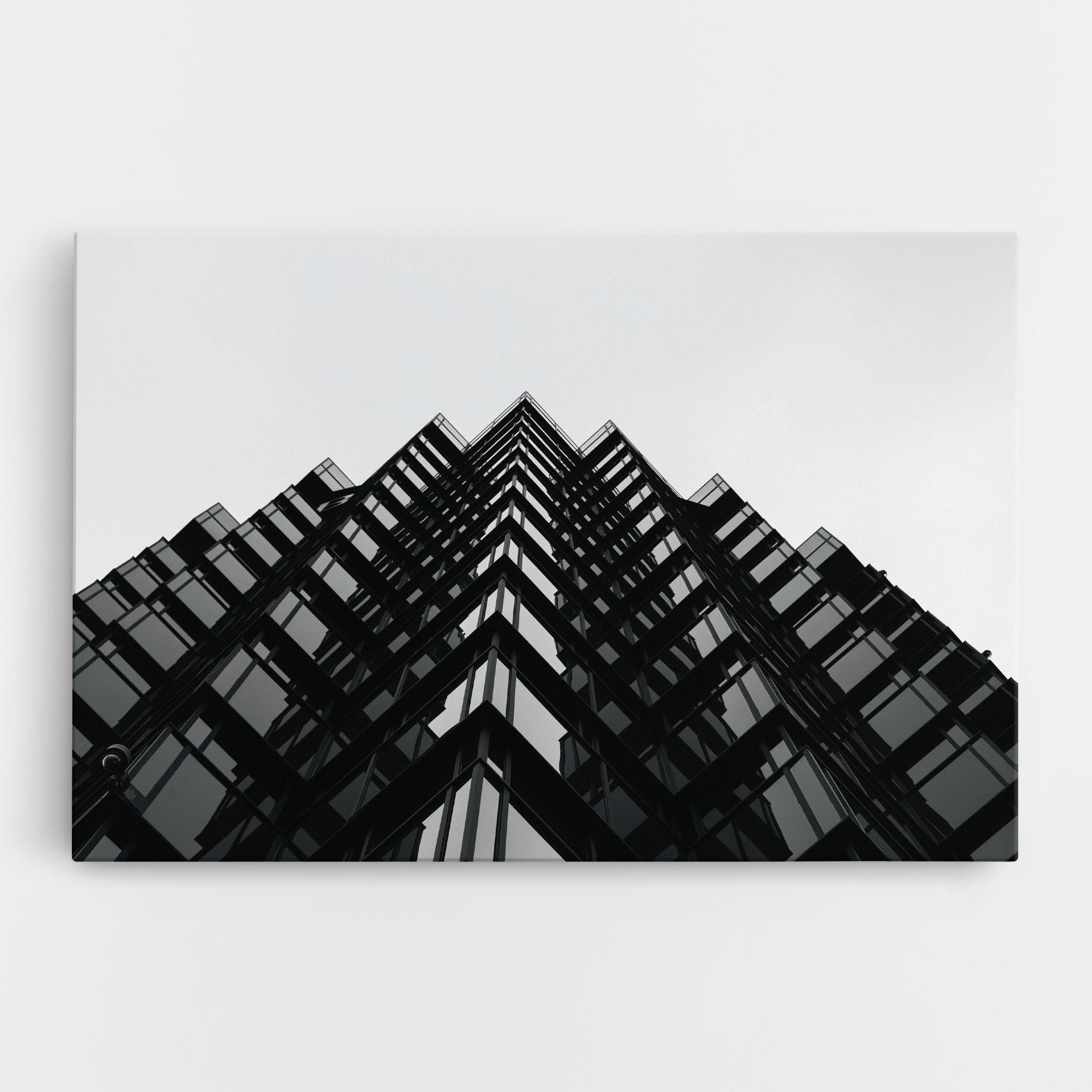 Картина на платно Black Building mockup 0