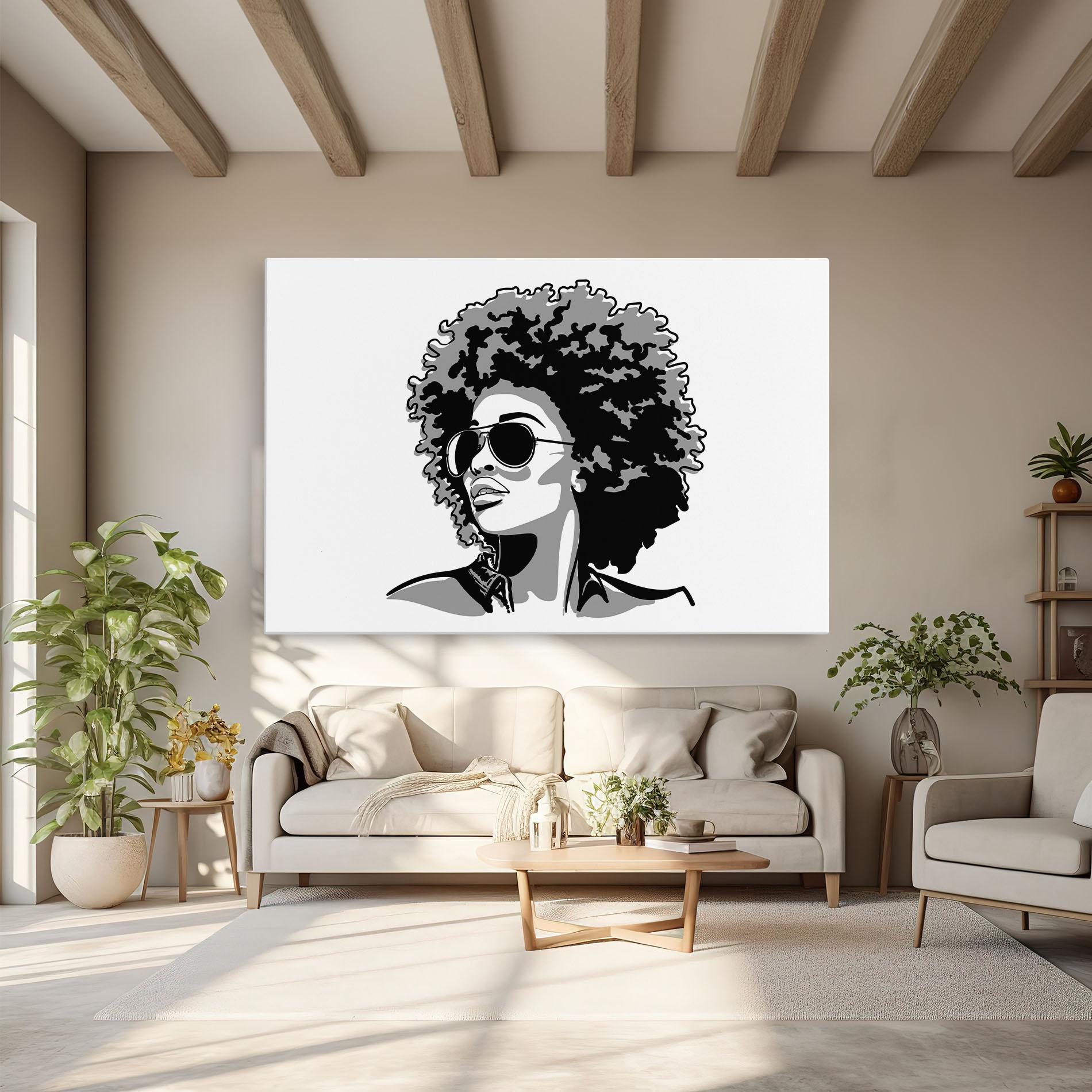 Картина на платно Black Grasses mockup 6