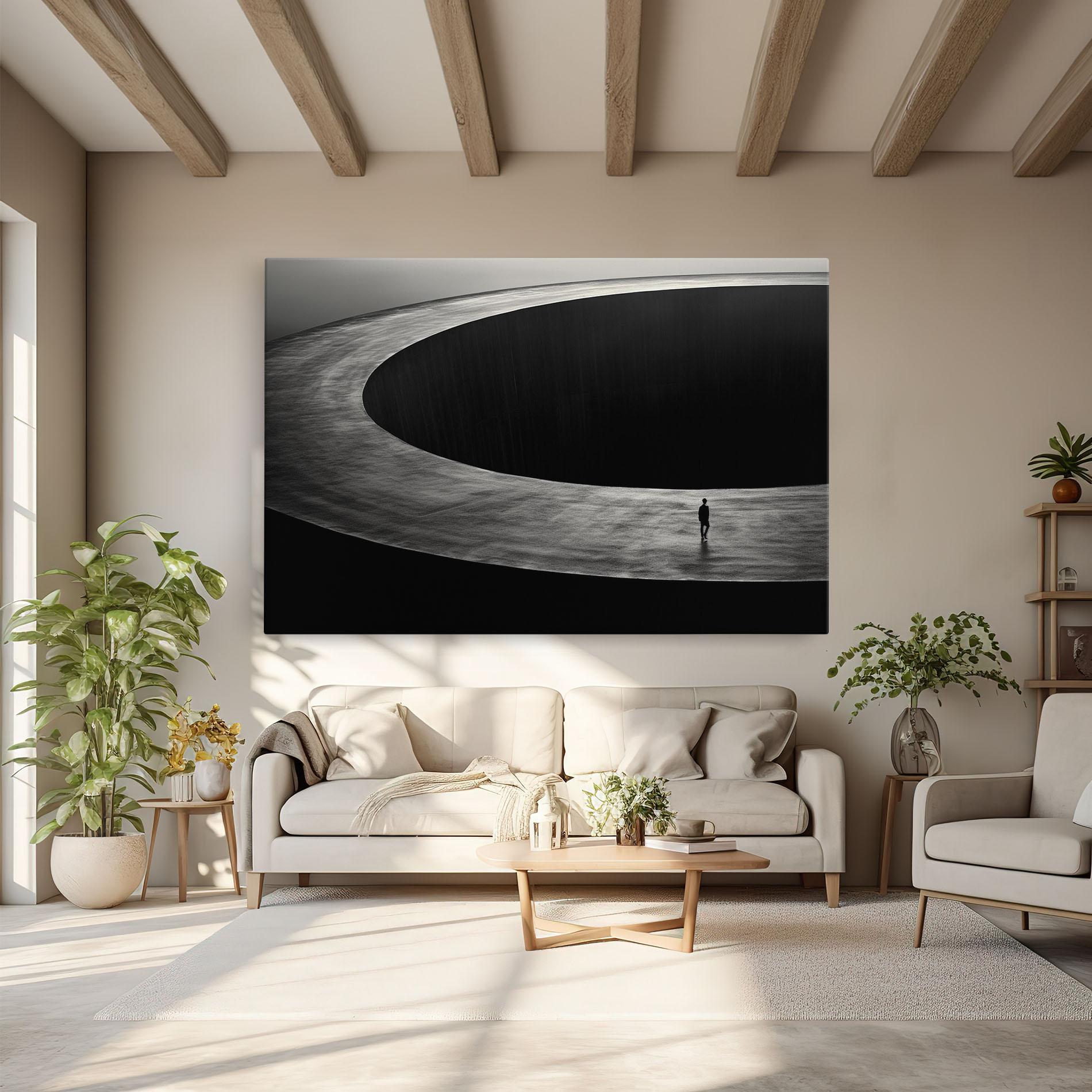 Картина на платно Man Walking mockup 6