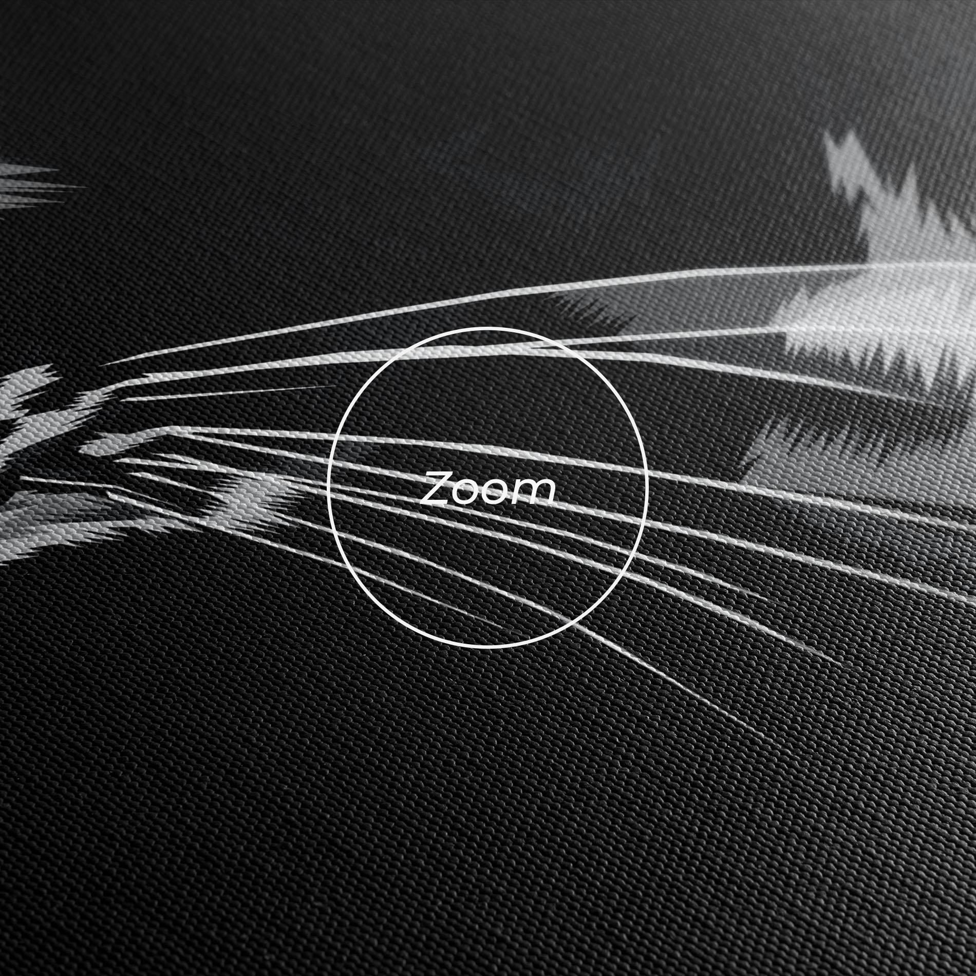 Картина на платно Black Grey Cat mockup 3