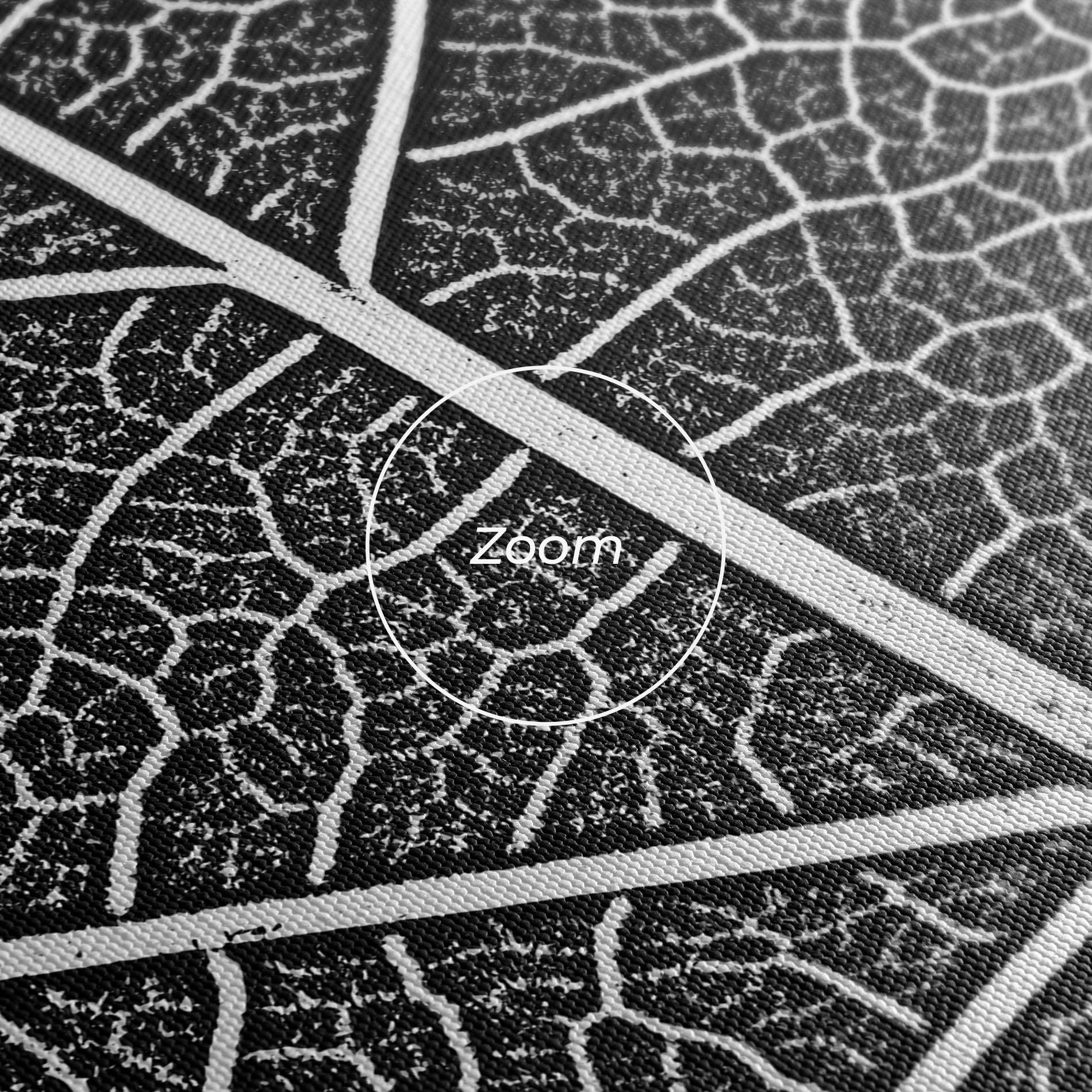 Картина на платно Close Grey Leaf mockup 3