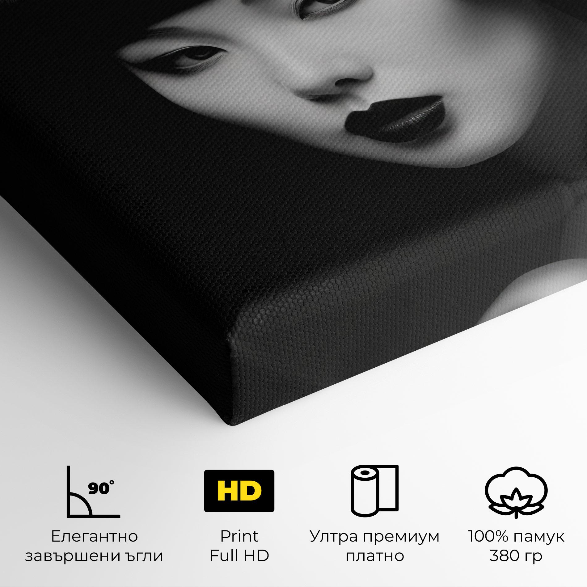Картина на платно Abstract Asian Woman mockup 4