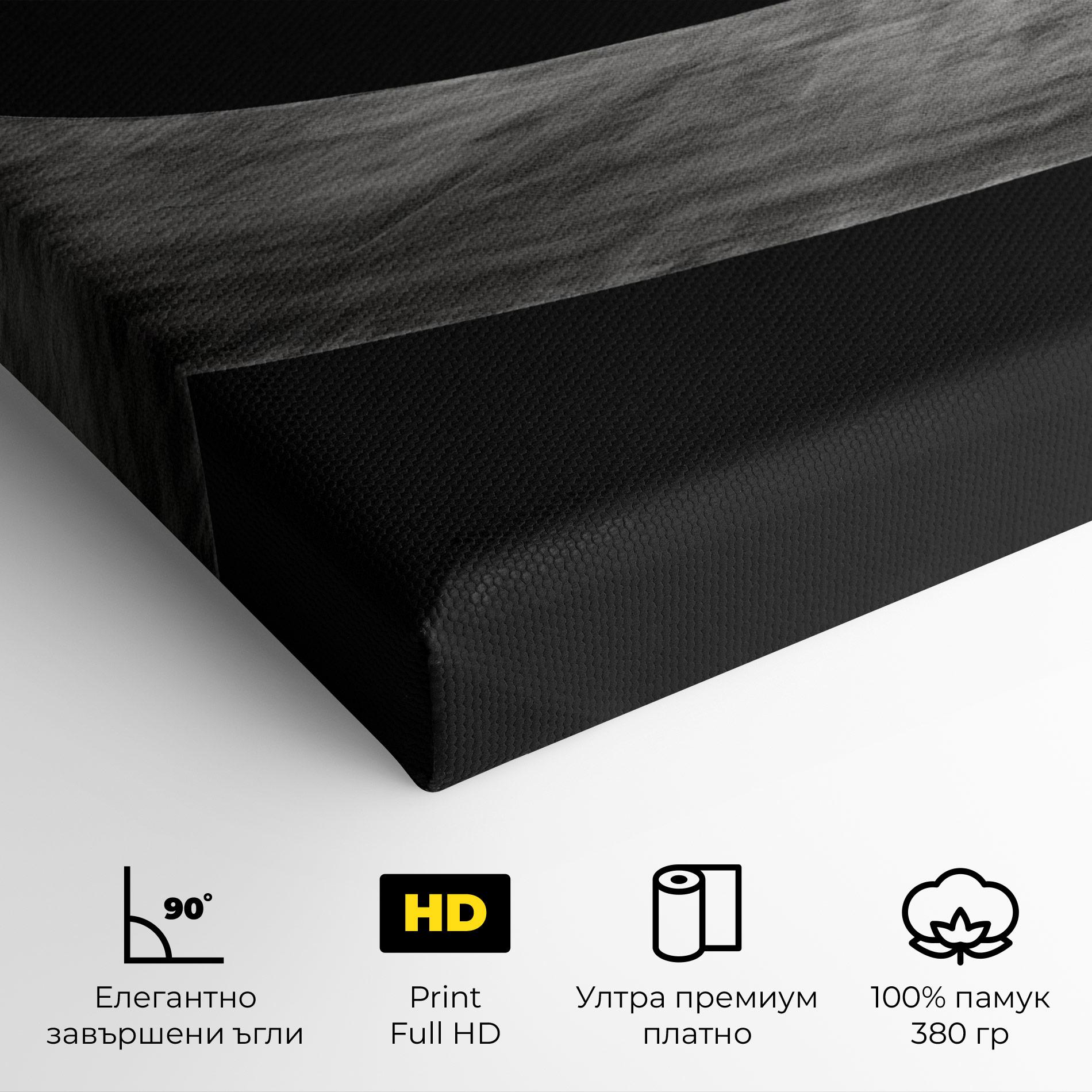 Картина на платно Man Walking mockup 4