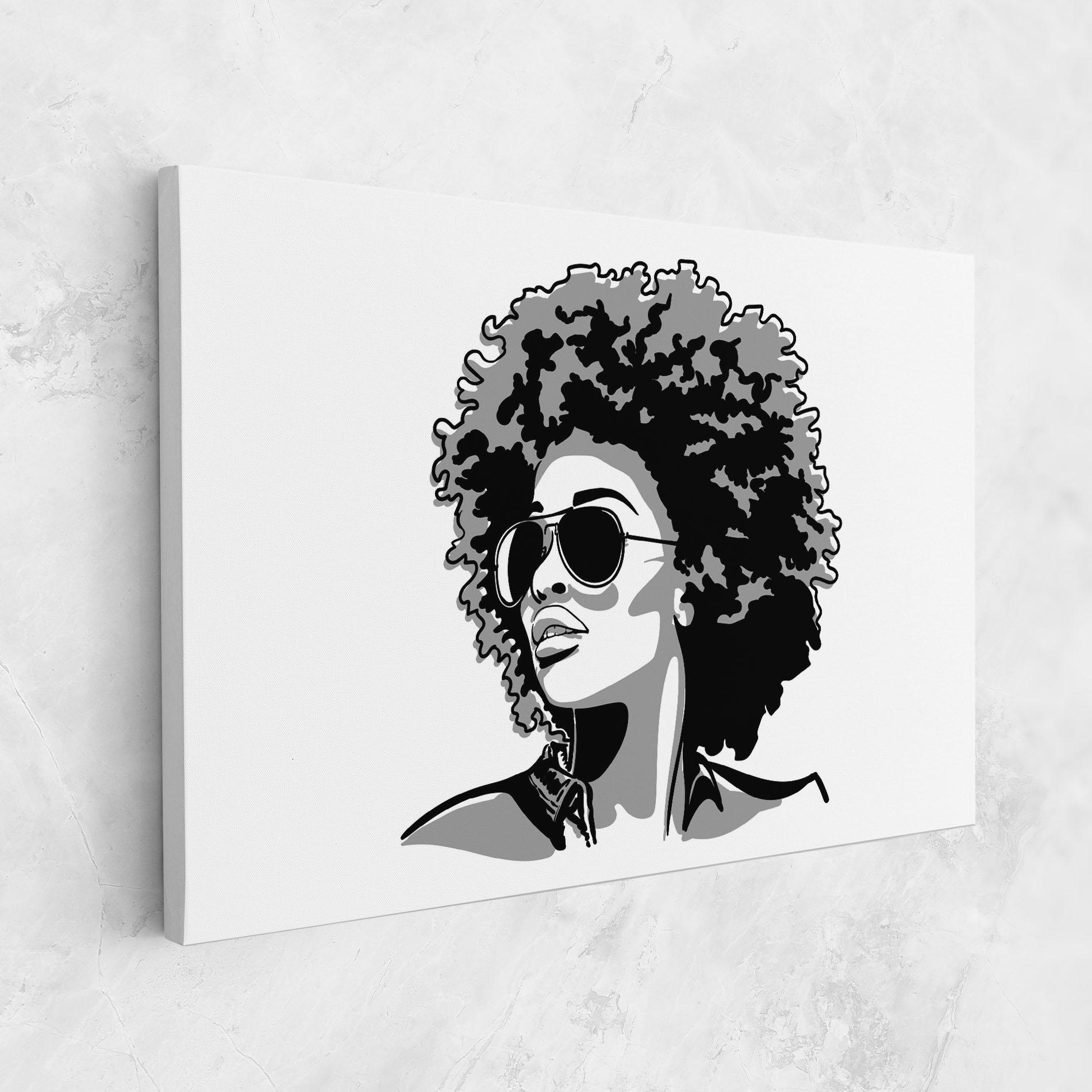 Картина на платно Black Grasses mockup 1