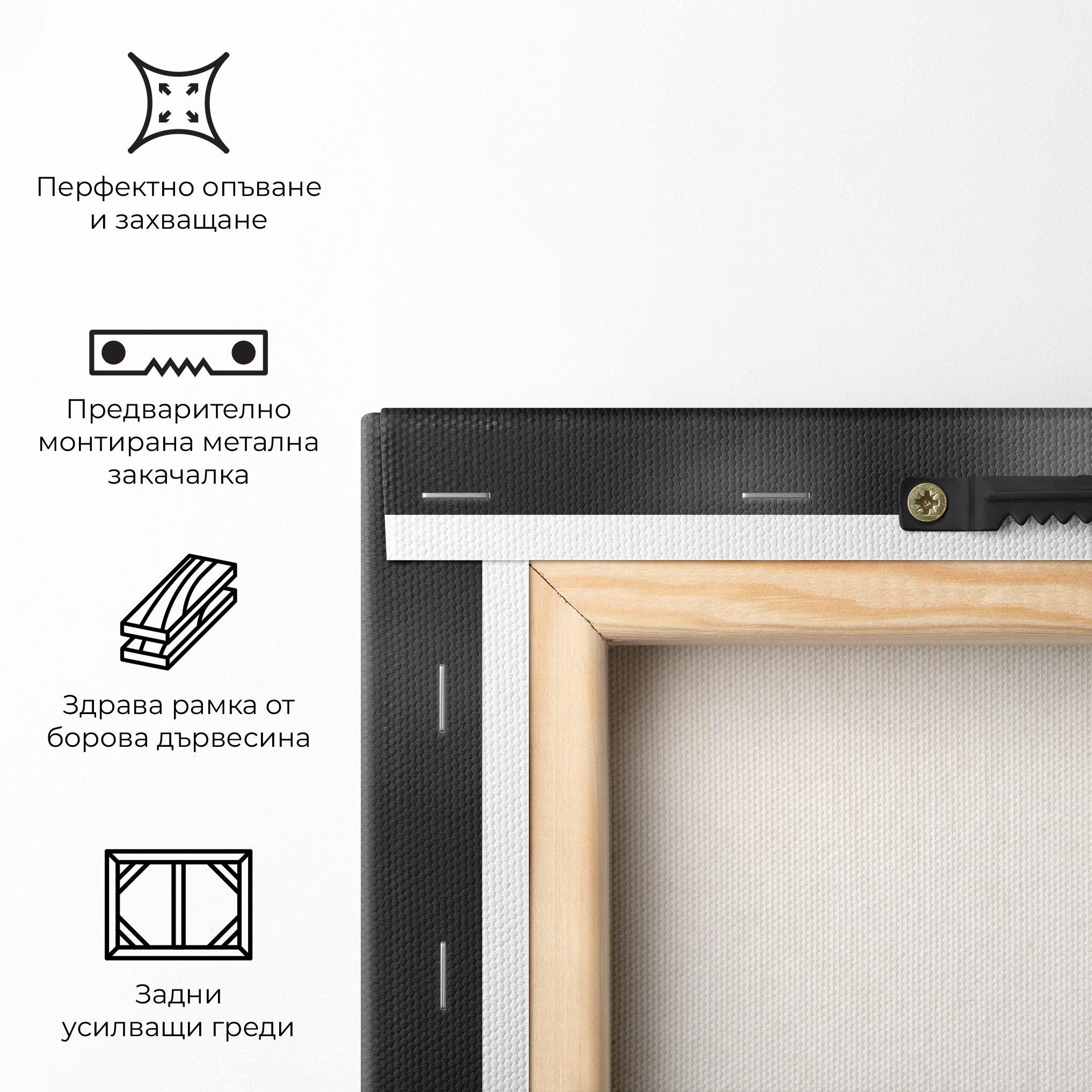 Картина на платно Grey Dandelion mockup 5