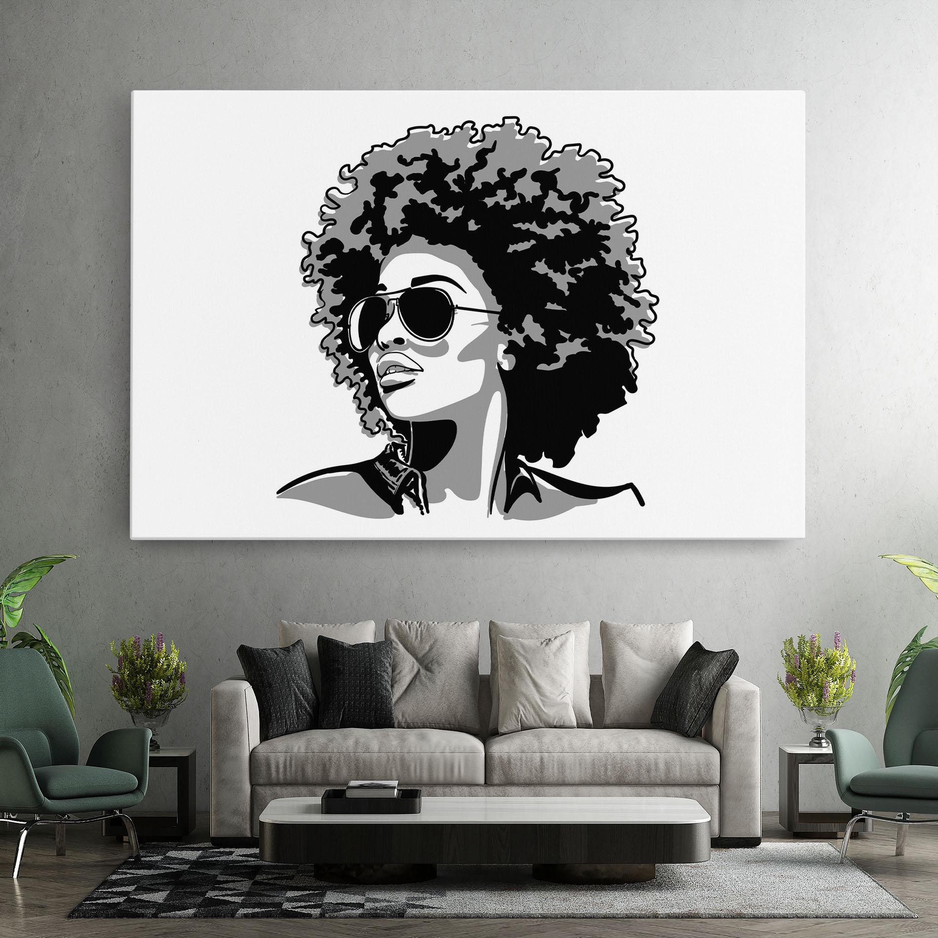 Картина на платно Black Grasses mockup 7