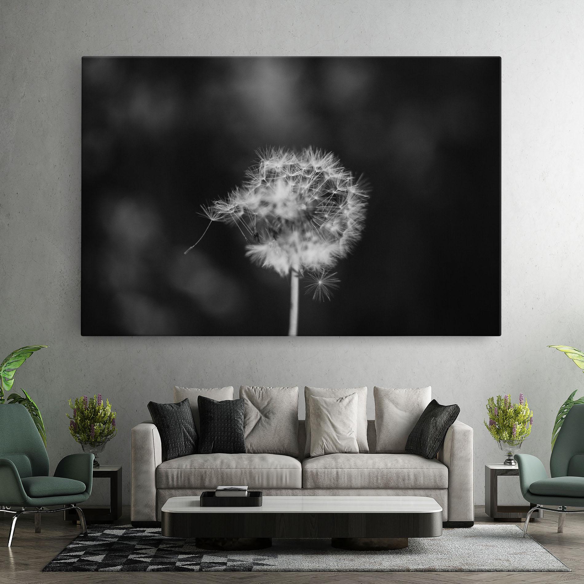 Картина на платно Grey Dandelion mockup 7