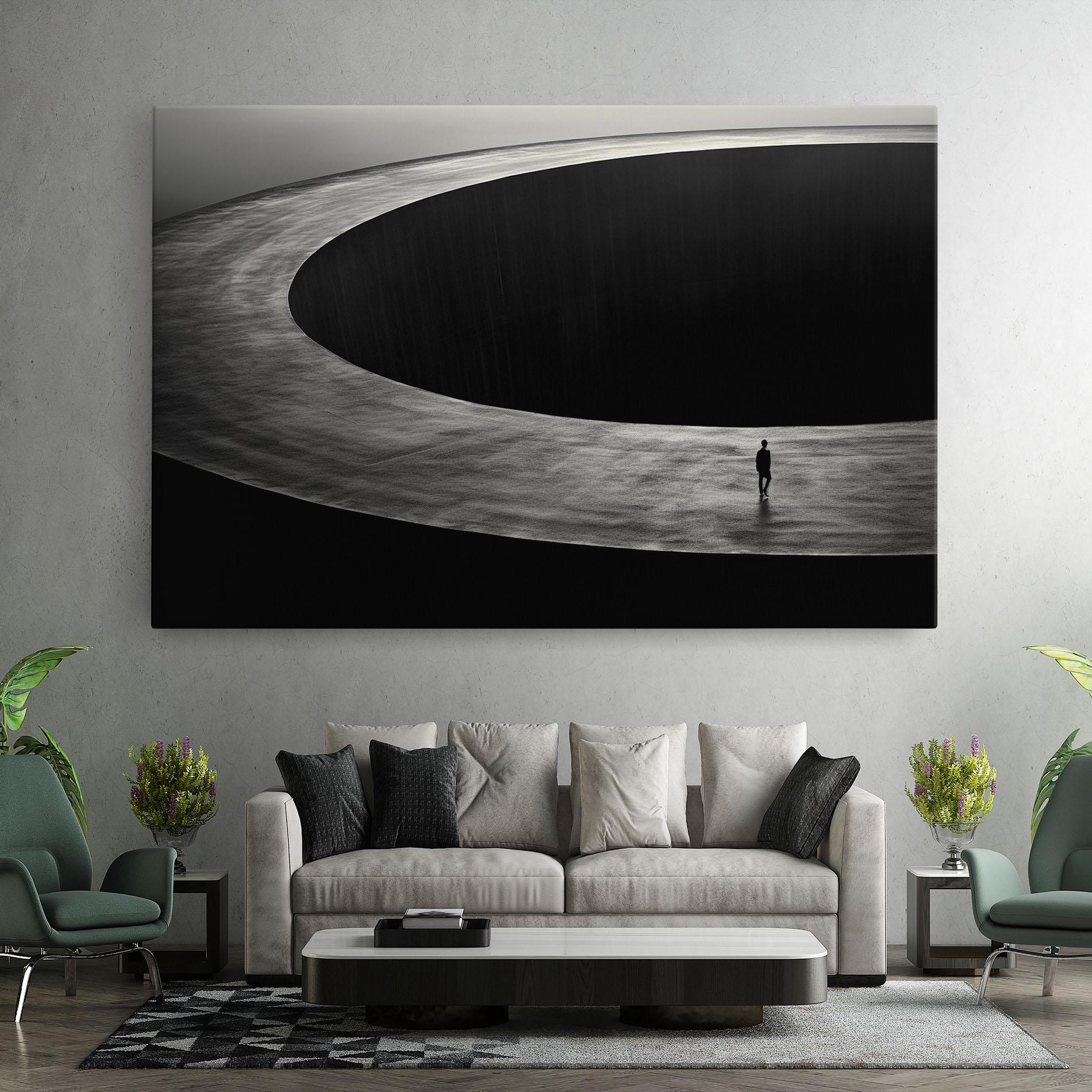 Картина на платно Man Walking mockup 7