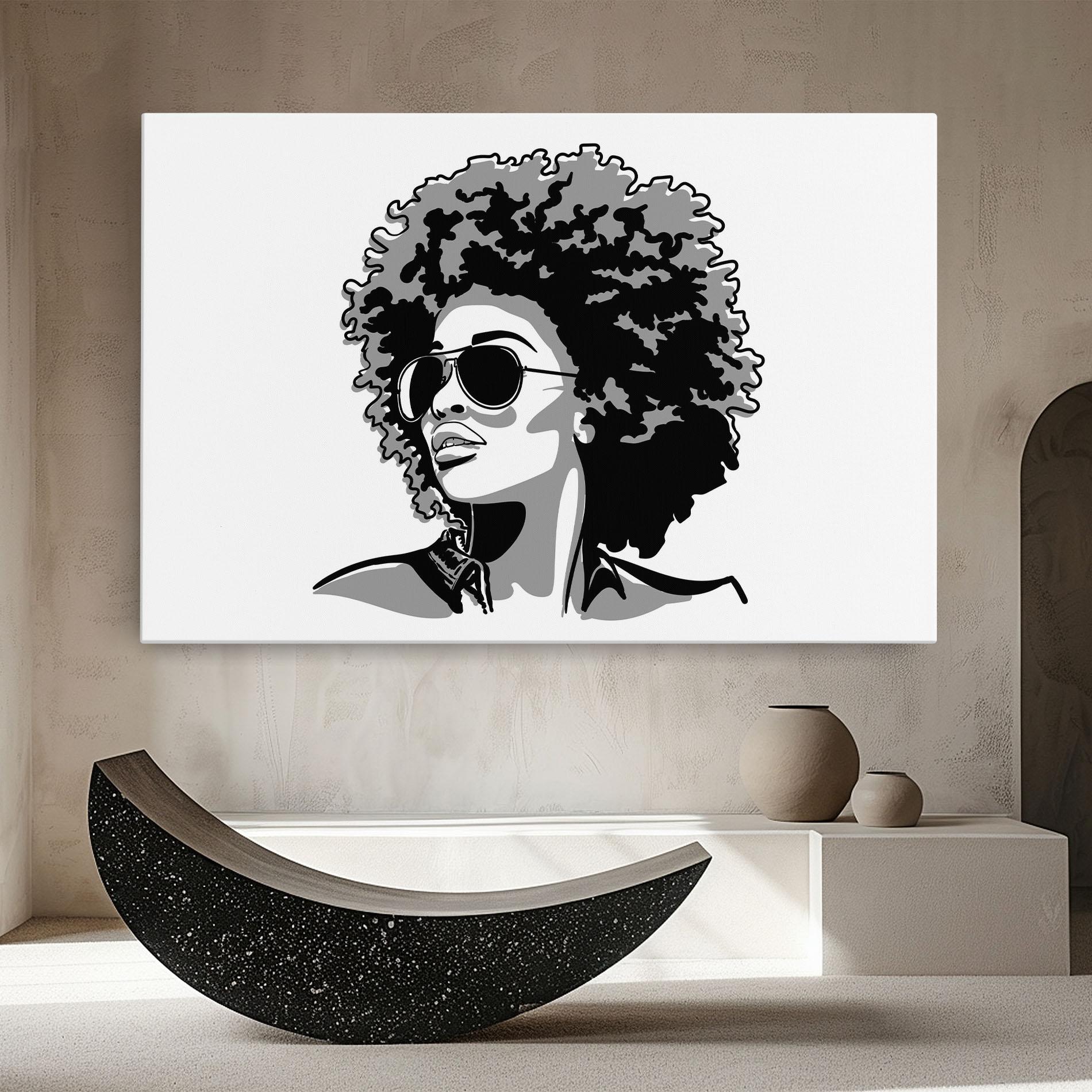 Картина на платно Black Grasses mockup 8