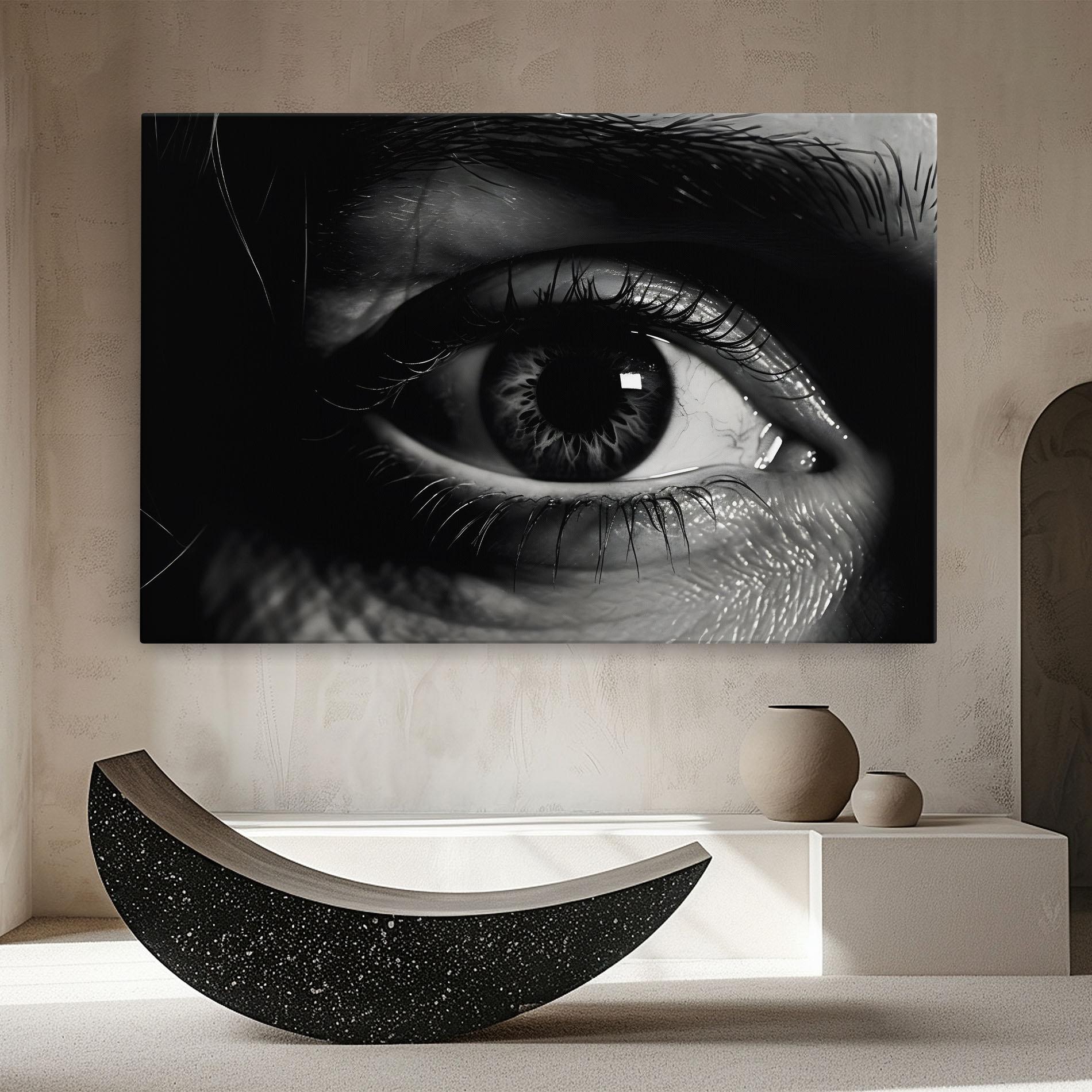 Картина на платно Eye Close Up mockup 8