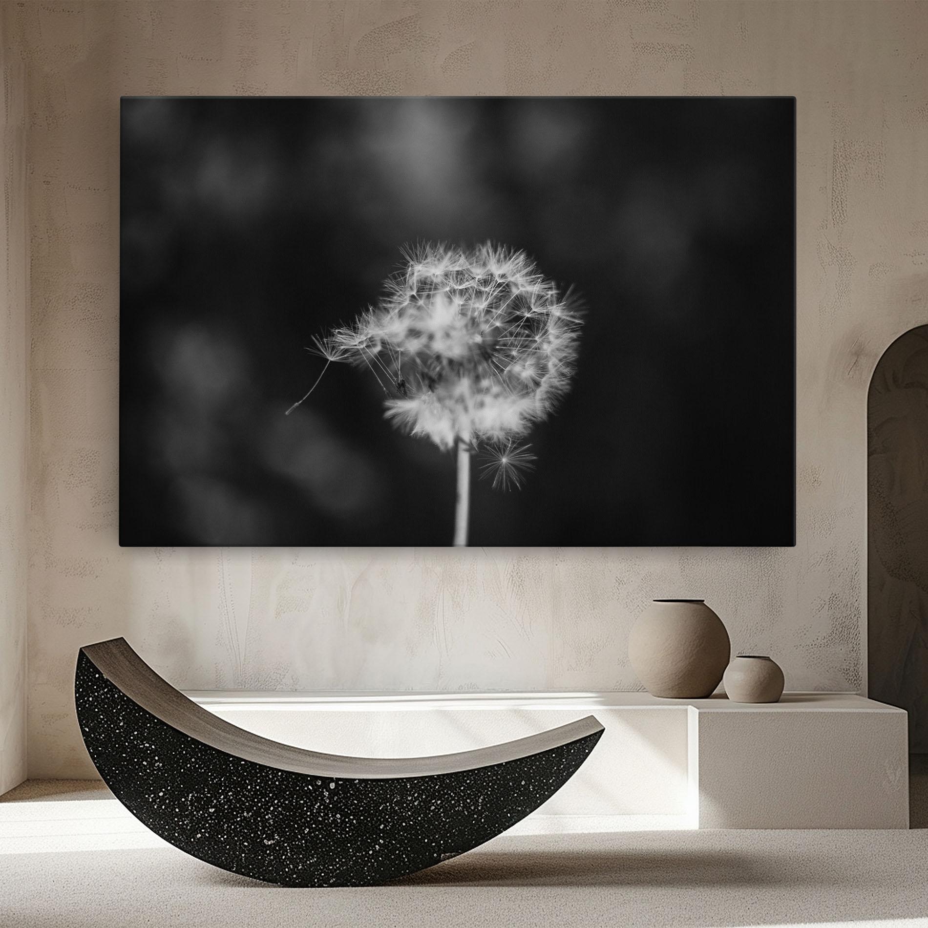 Картина на платно Grey Dandelion mockup 8