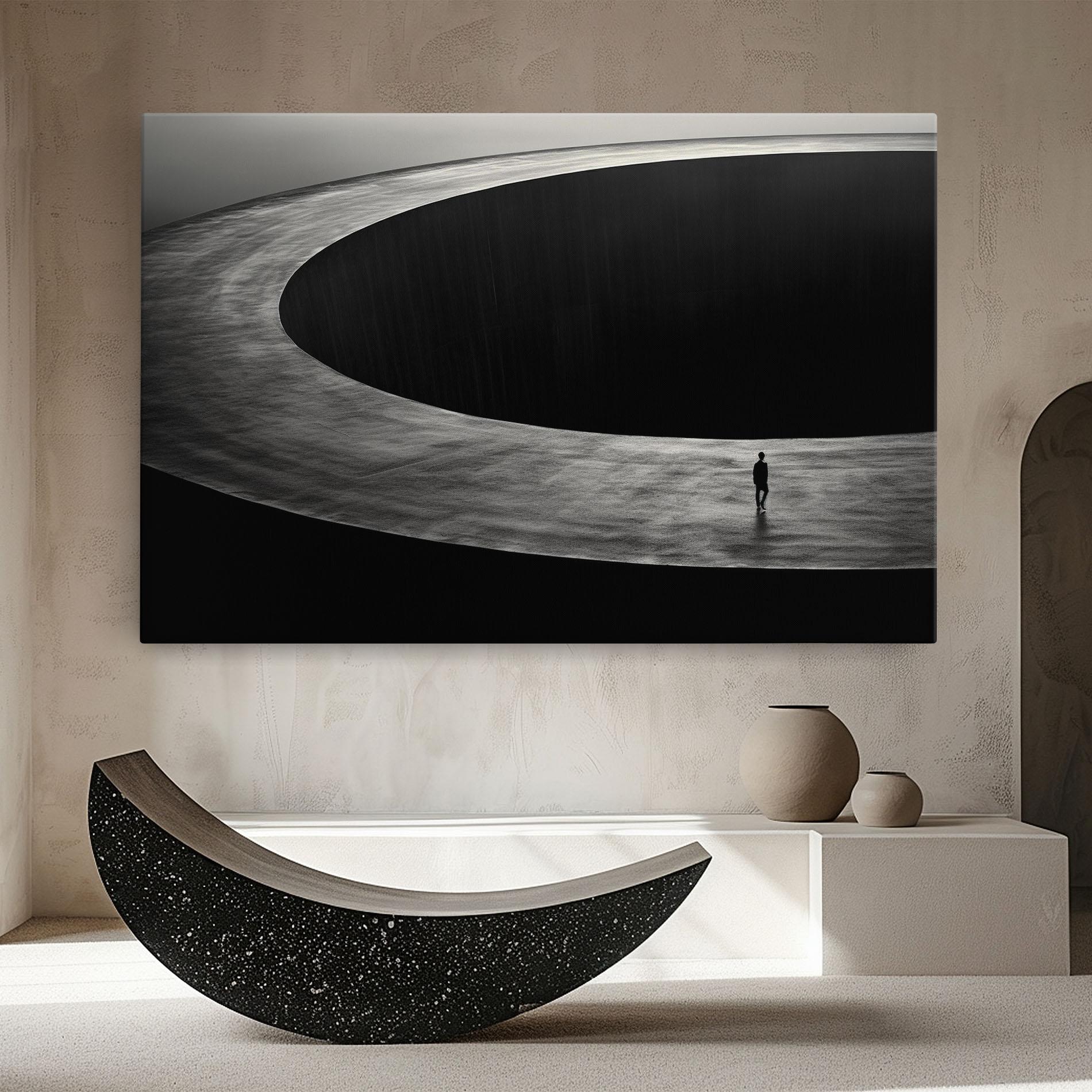 Картина на платно Man Walking mockup 8