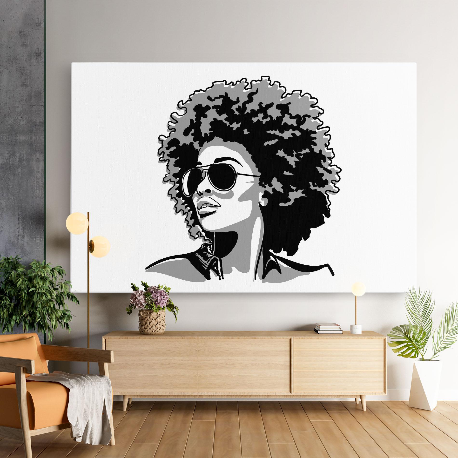 Картина на платно Black Grasses mockup 9