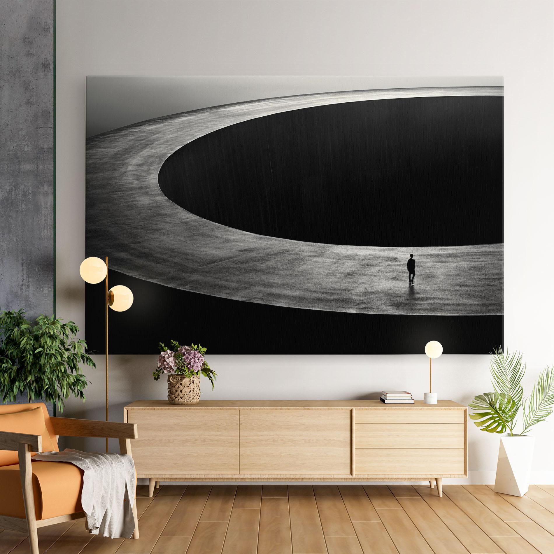 Картина на платно Man Walking mockup 9