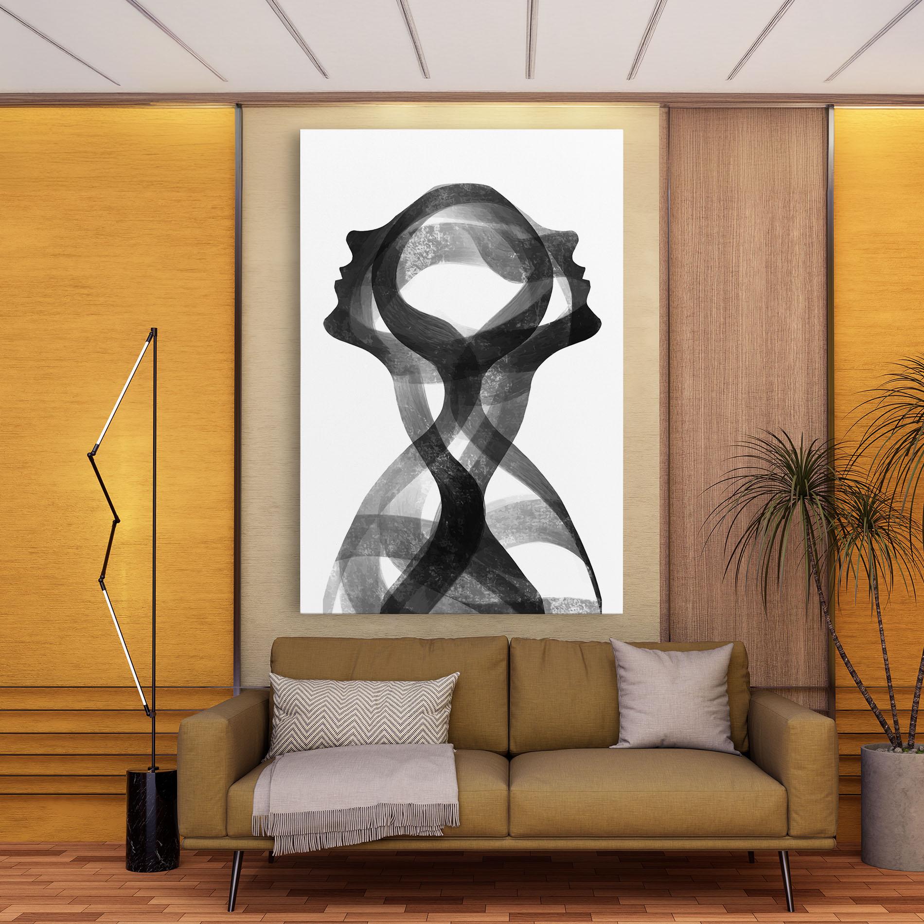 Картина на платно Human Conection mockup 9