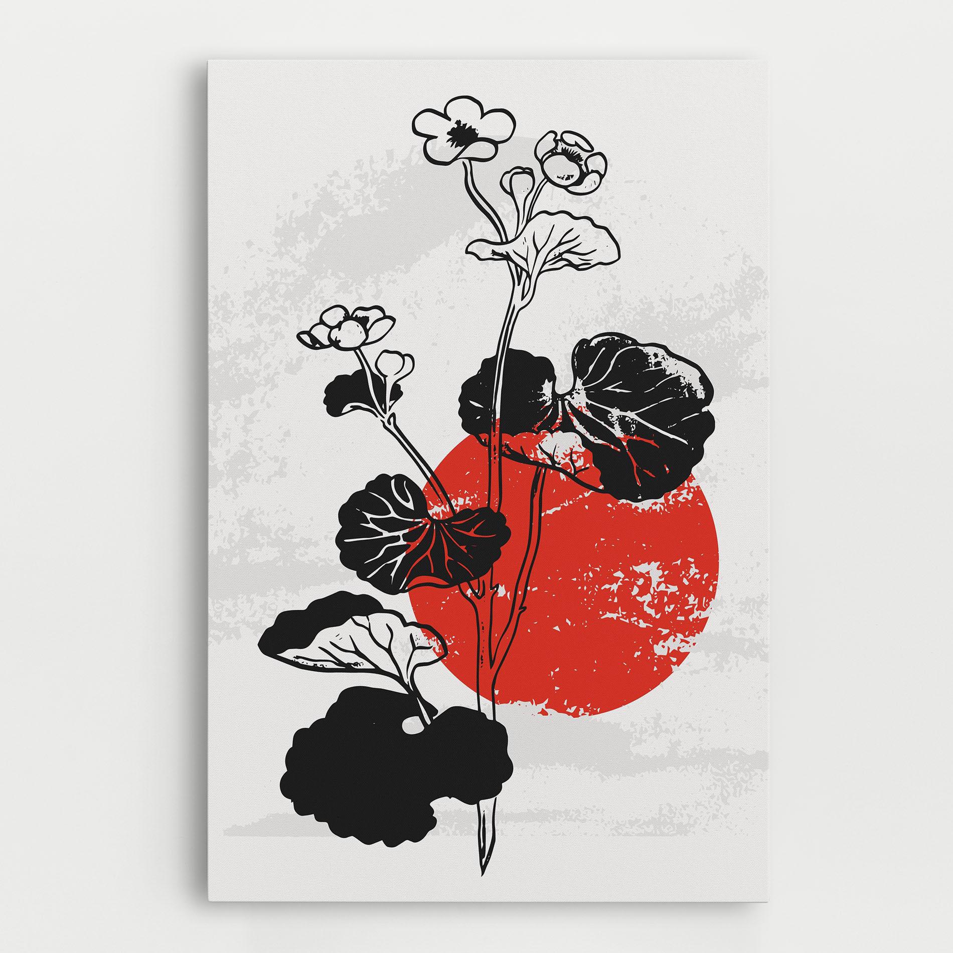 Картина на платно Japan Plant Art mockup 0