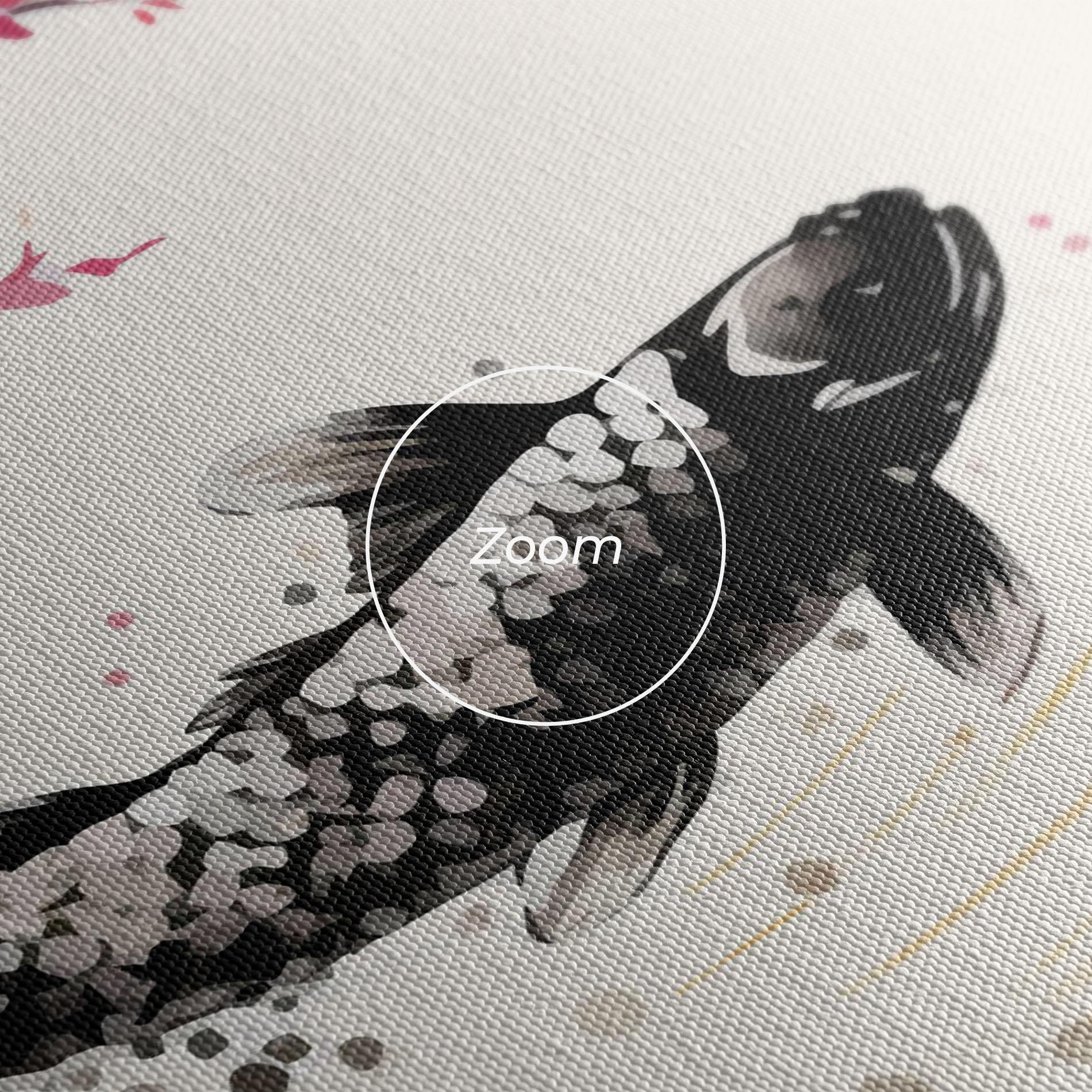 Картина на платно Asiatic Flower Fish mockup 3