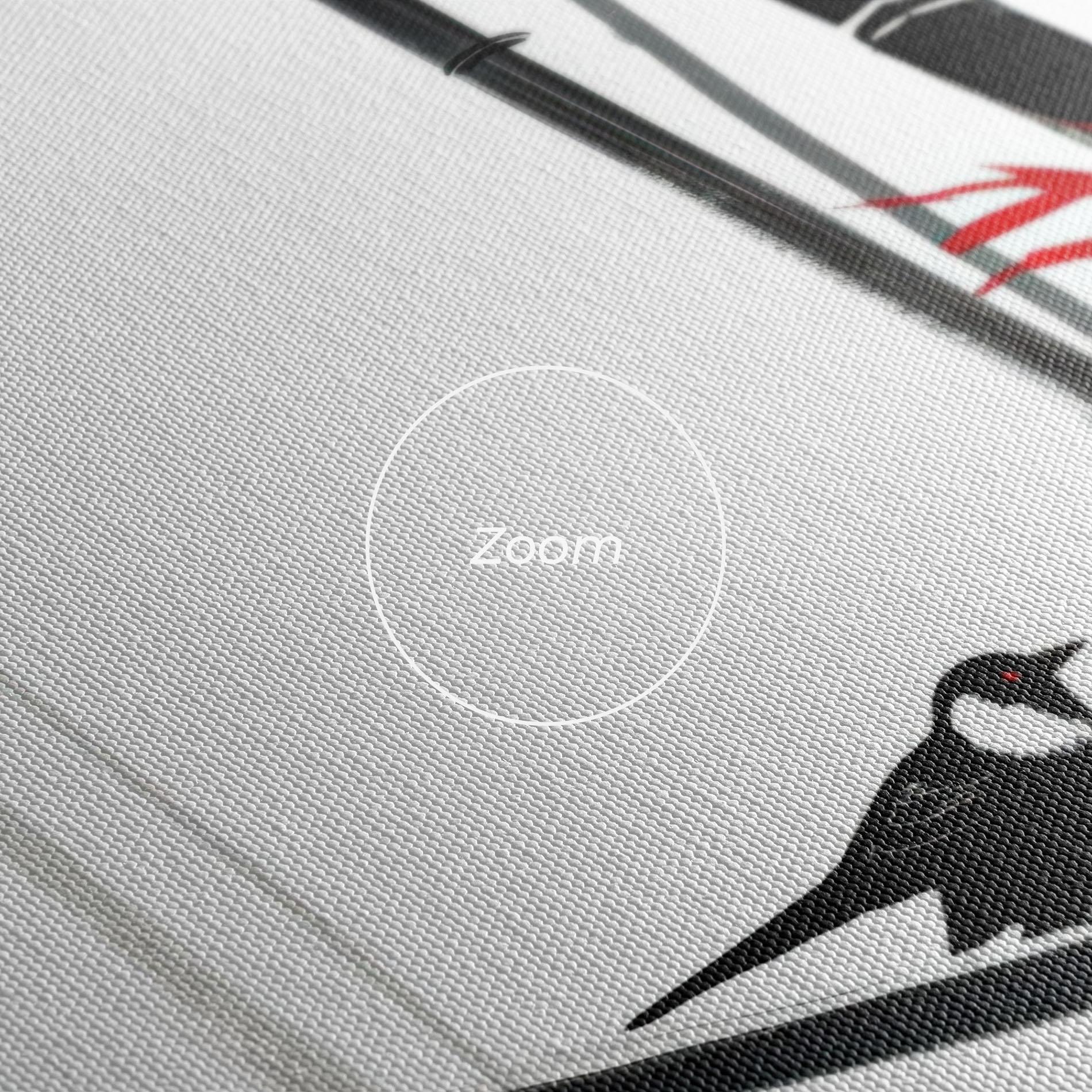 Картина на платно Chinese Red Leafs mockup 3