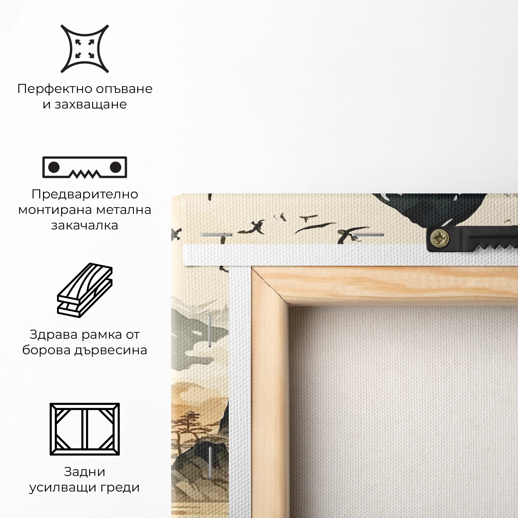Картина на платно Asian Mountain View mockup 5