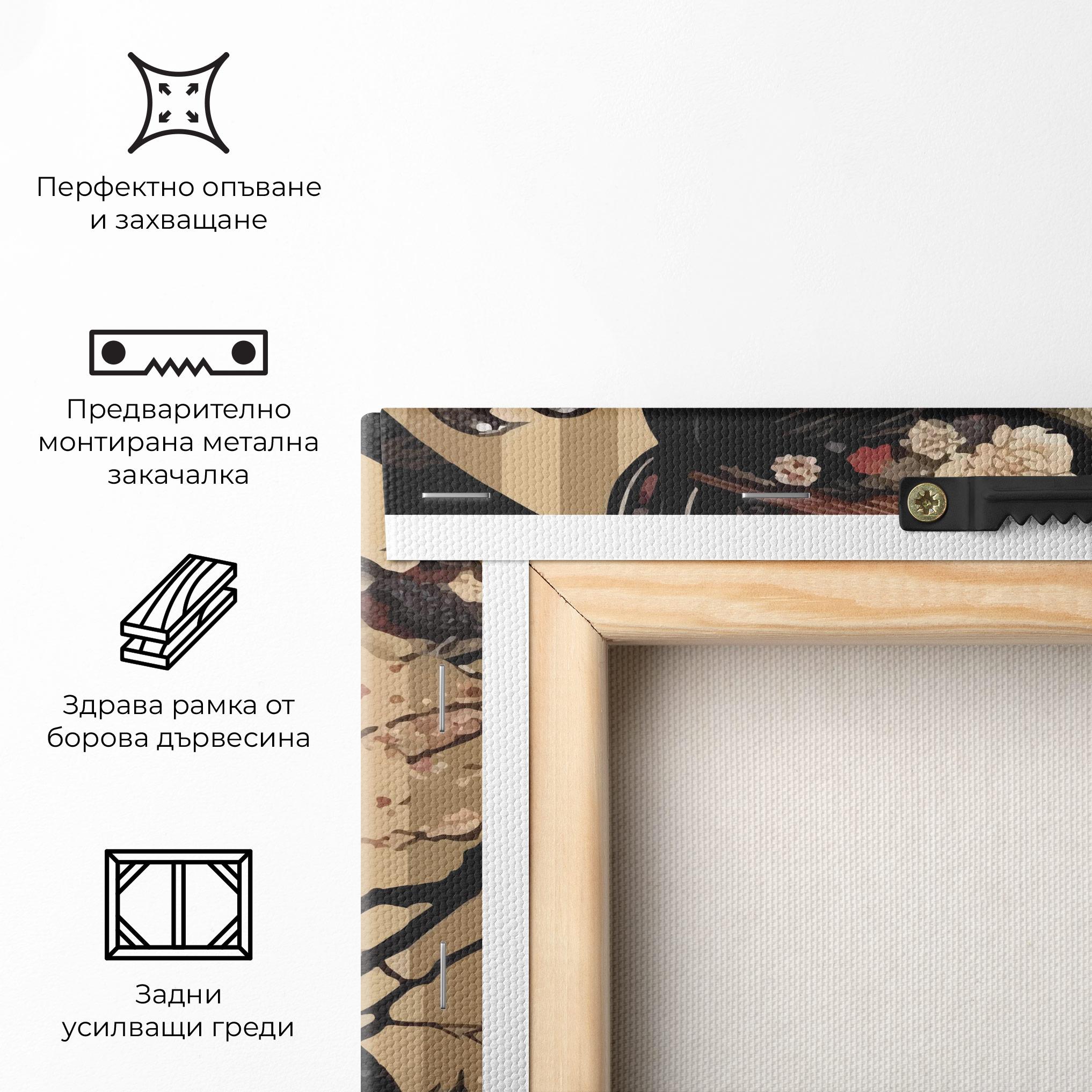 Картина на платно Asiatic Lady mockup 5