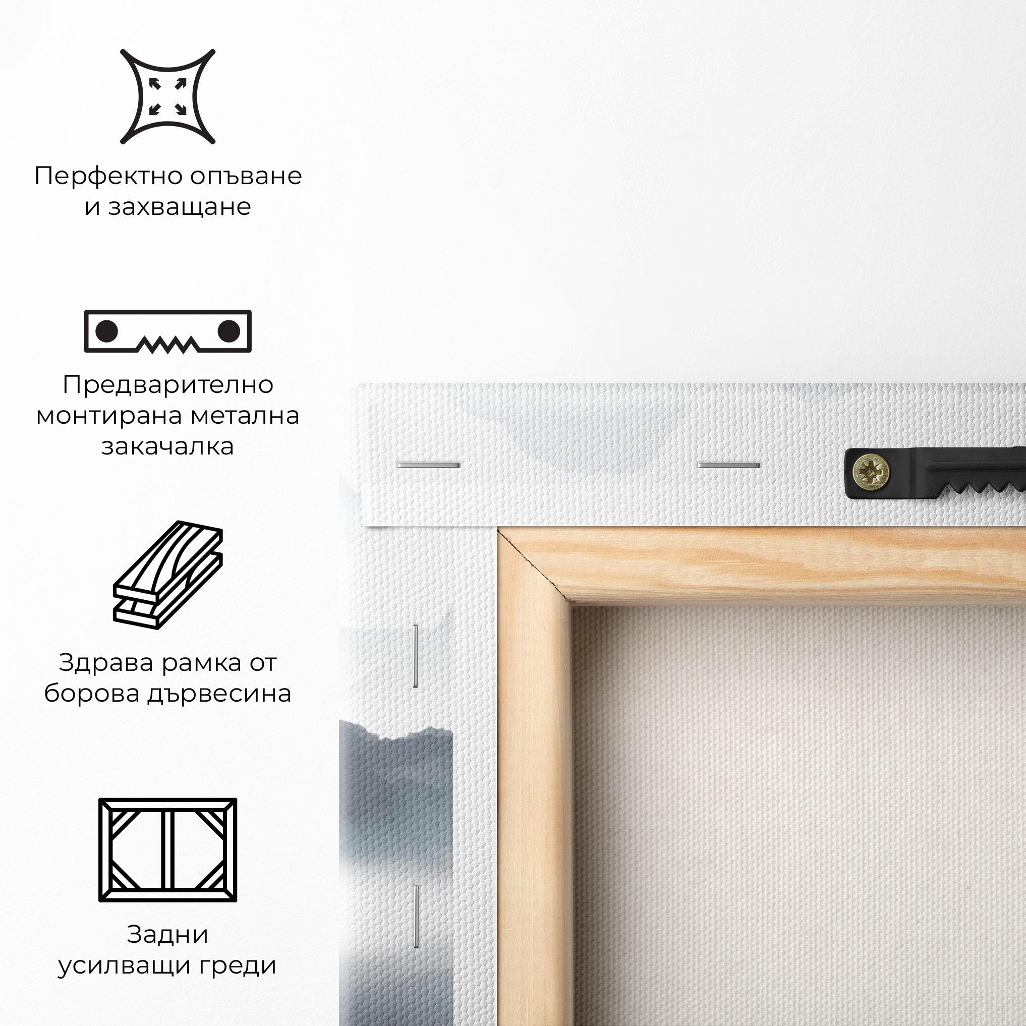 Картина на платно Chinese Style Mountains mockup 5