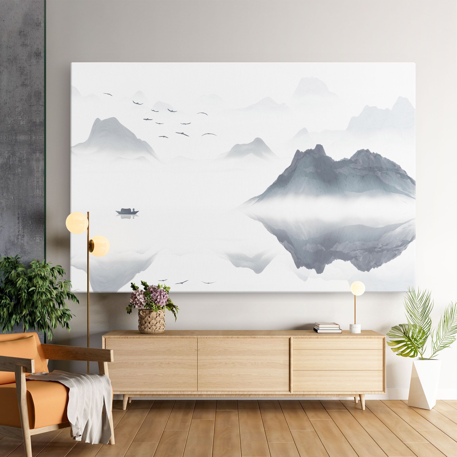 Chinese Style Mountains mockup 9