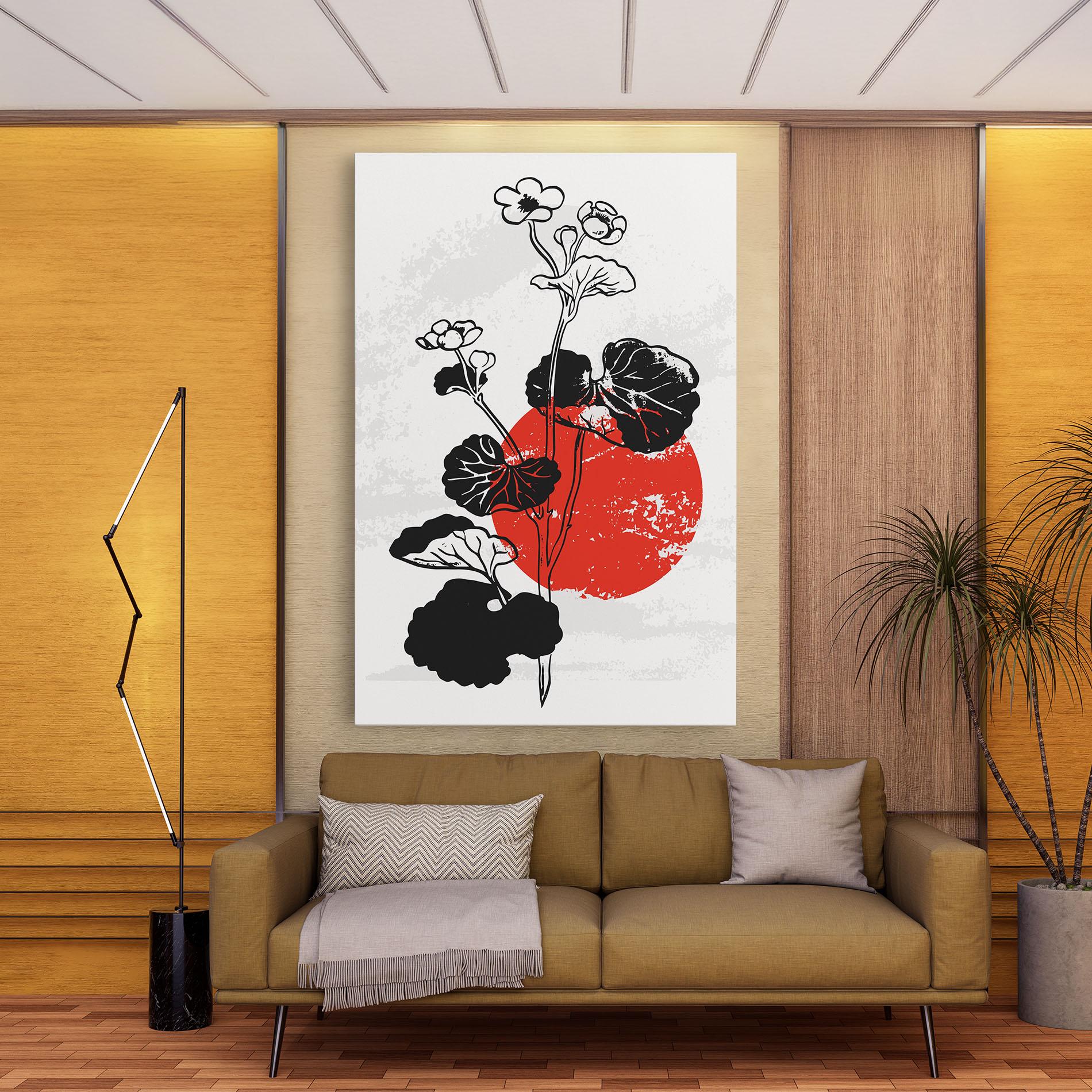 Картина на платно Japan Plant Art mockup 9