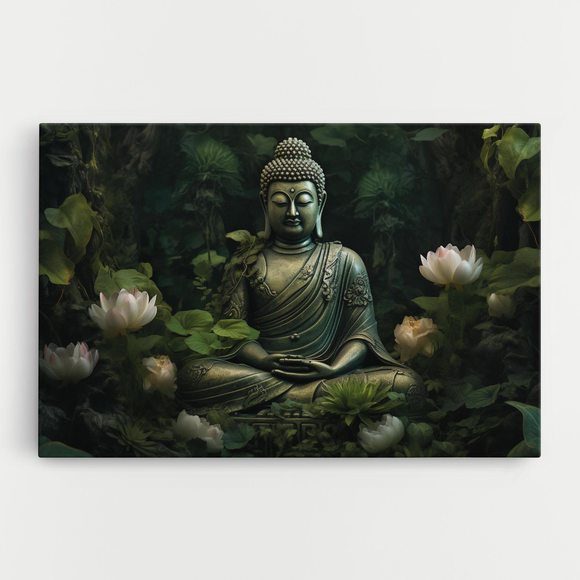 Картина на платно Buddha Lotus Flower mockup 0