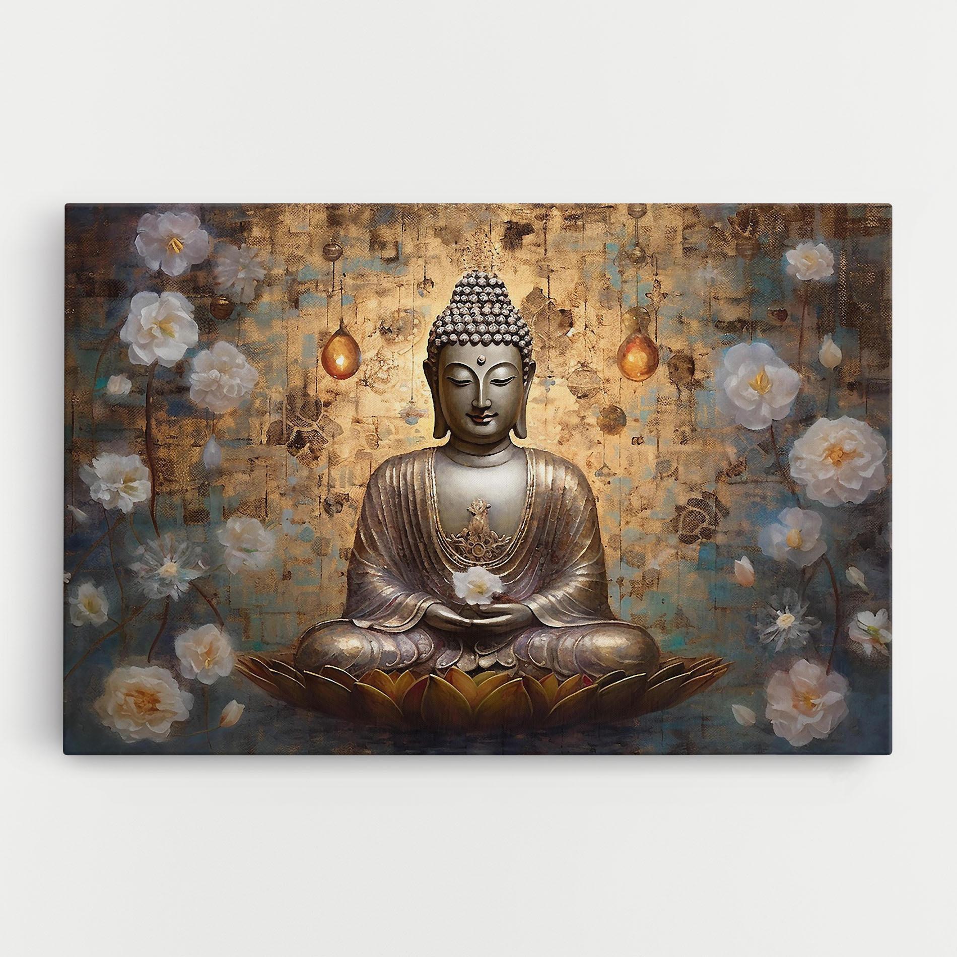 Картина на платно Buddha Meditation Art mockup 0