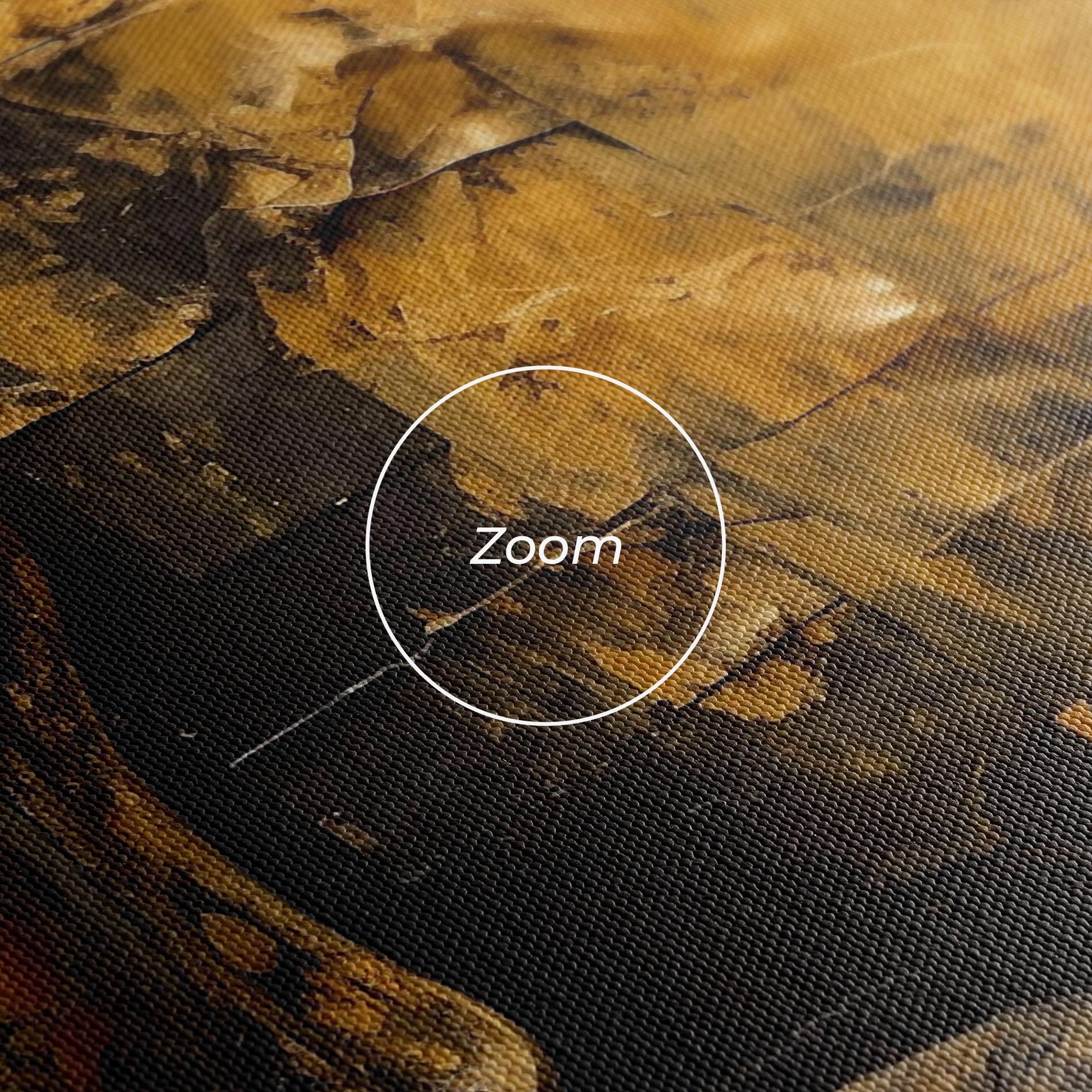 Картина на платно Gold Paint Buddha mockup 3